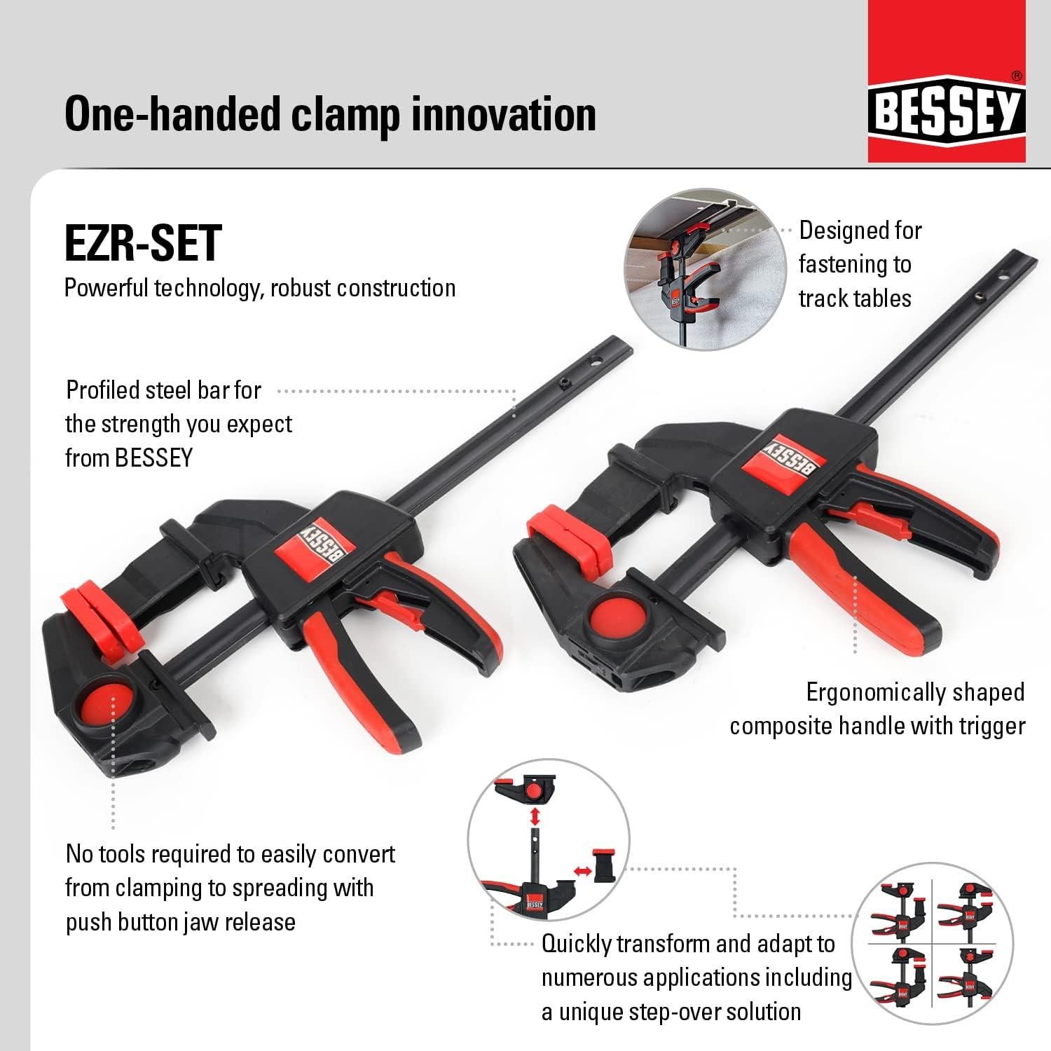 Abrazadera de mesa BESSEY EZR-SET 15.24 cm Multiuso