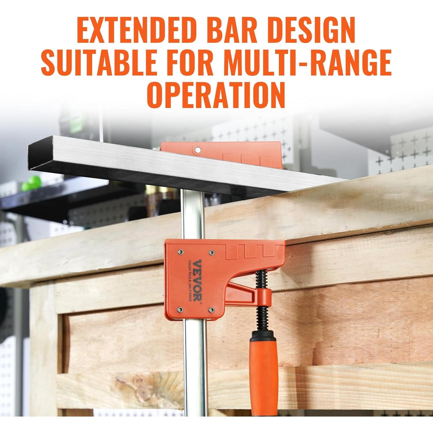 Abrazaderas para Carpintería VEVOR 50" (127 cm) 2 Pzas 499 kg