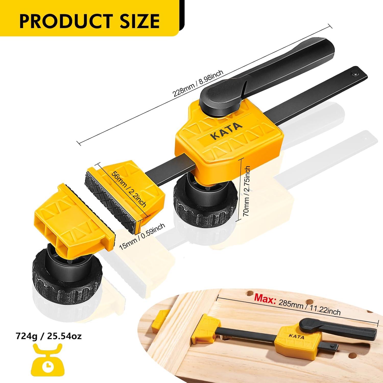 KATA Abrazaderas para Perro de Banco 3/4" (19mm) 2 Pack