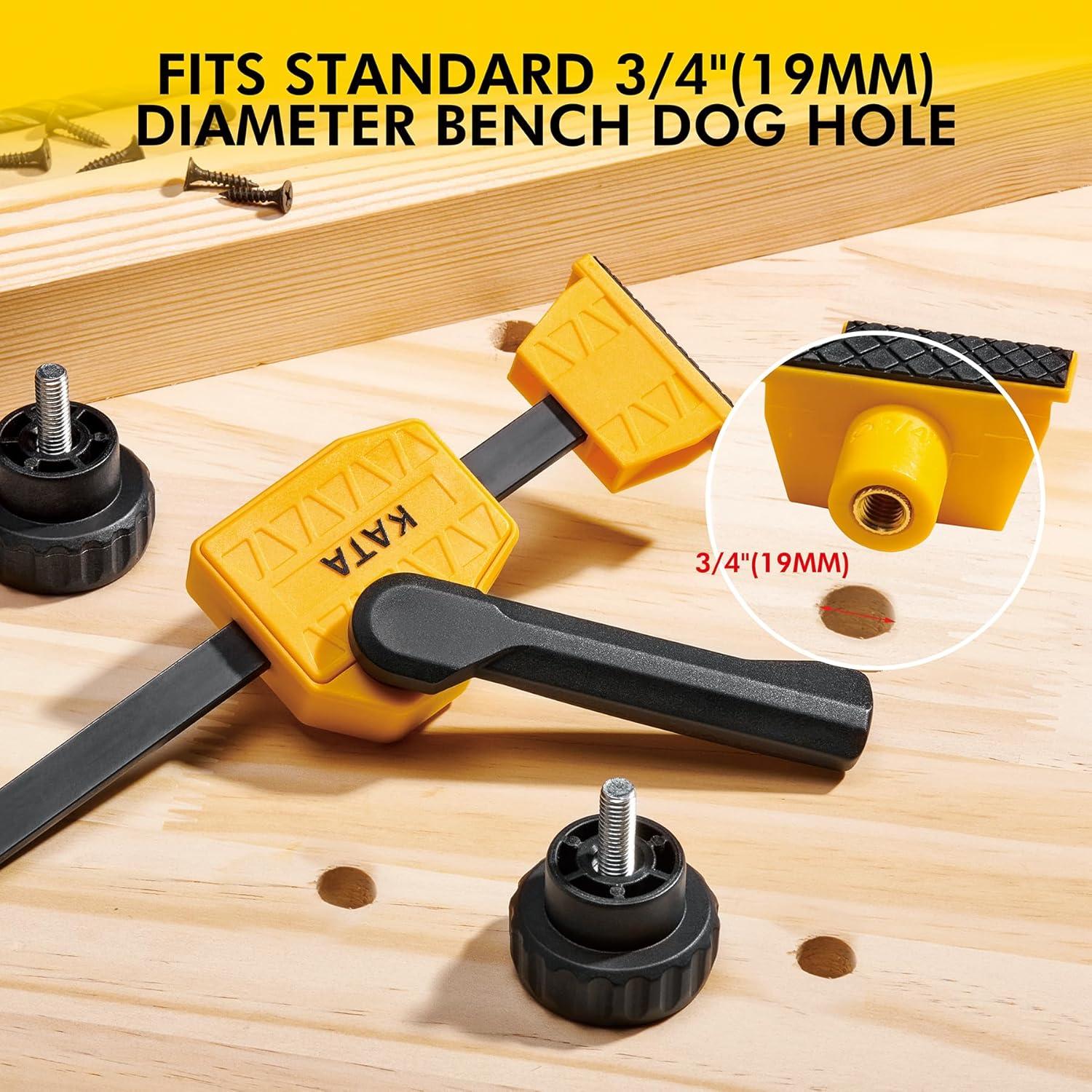 KATA Abrazaderas para Perro de Banco 3/4" (19mm) 2 Pack