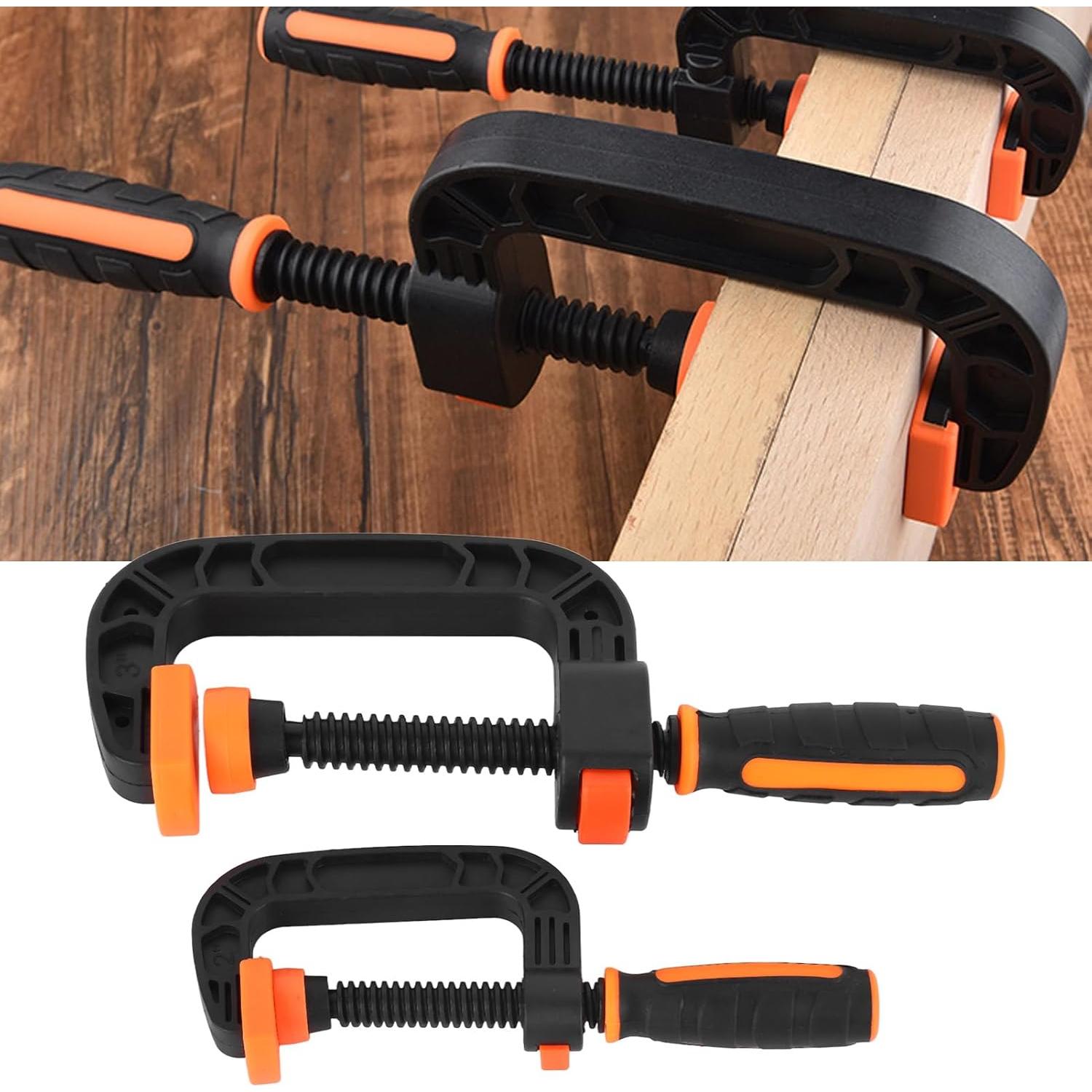 Pinzas C de Plástico Pwshymi, 2 Piezas con Botón Liberación Rápida