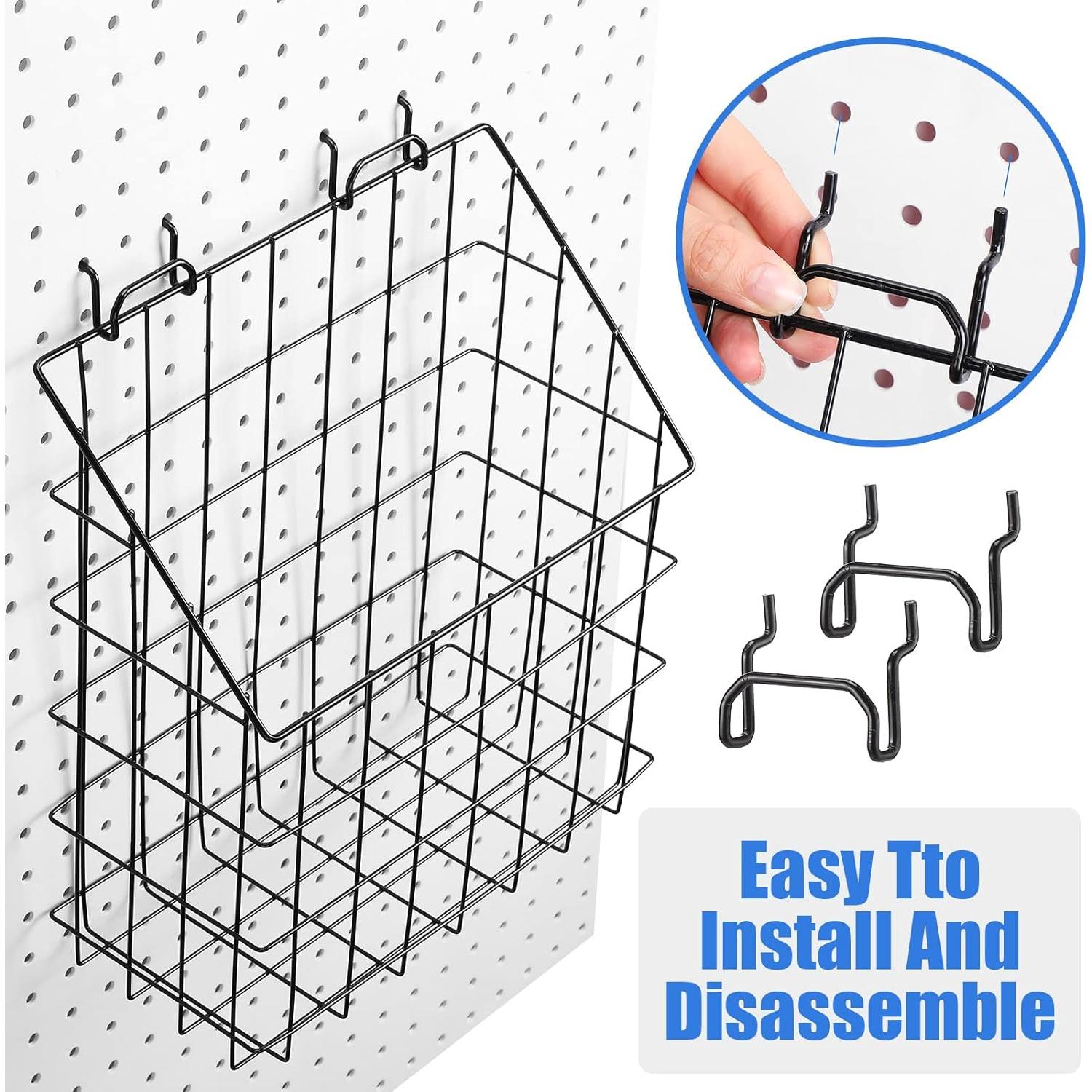 Cestas para Tablero de Clavos Meekoo 2 Pcs 31.5x19x32.5cm y 28x12.7x32cm