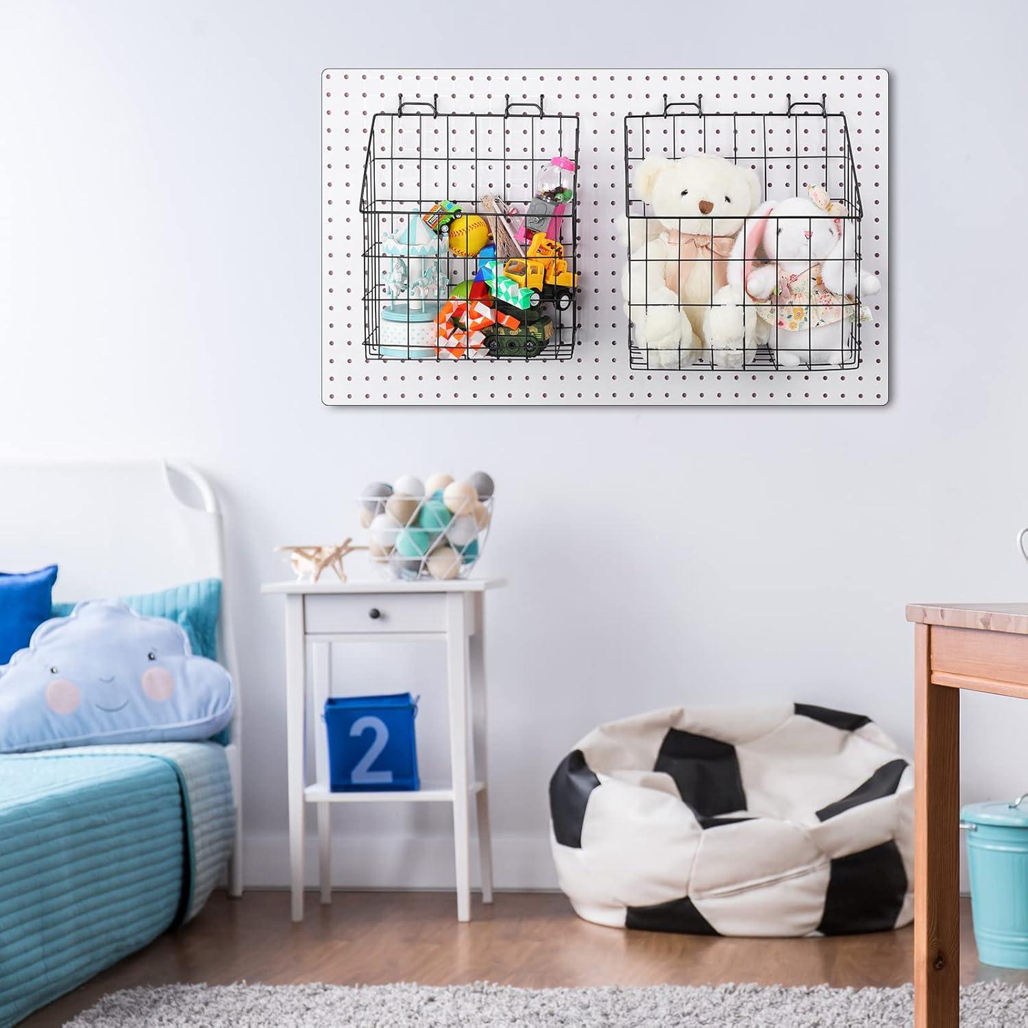 Cestas para Tablero de Clavos Meekoo 2 Pcs 31.5x19x32.5cm y 28x12.7x32cm