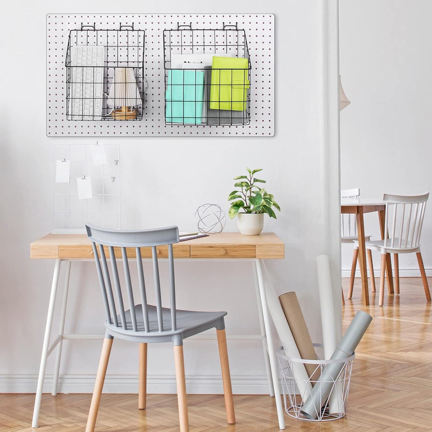 Cestas para Tablero de Clavos Meekoo 2 Pcs 31.5x19x32.5cm y 28x12.7x32cm