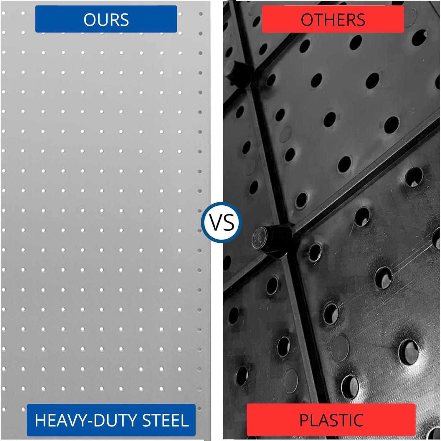 Organizador de Pared LUGO 4 Paneles 61x40.6cm con 128 Accesorios