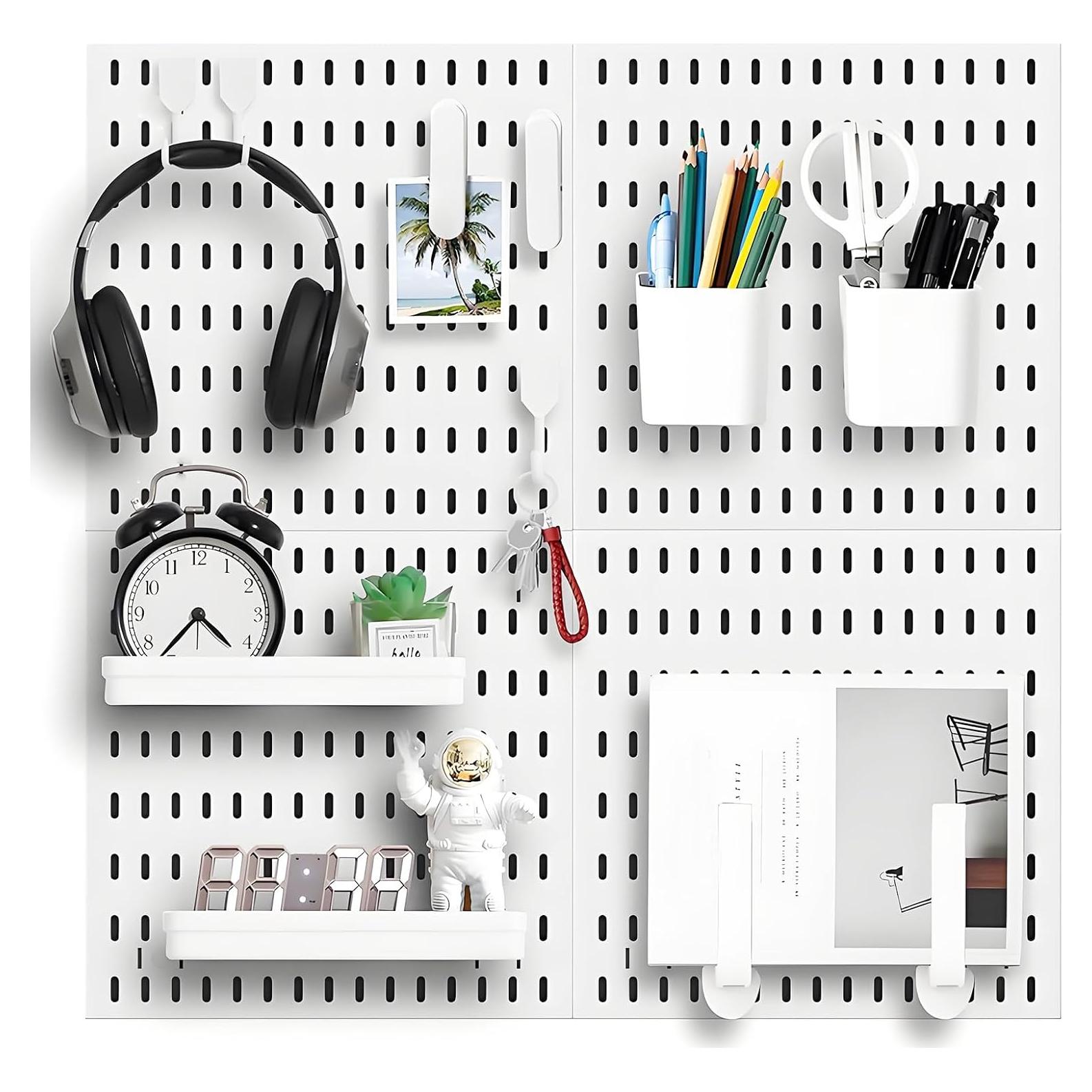 Kit Organizador de Pared Sonhomay 4 Tableros 30x30cm Blanco