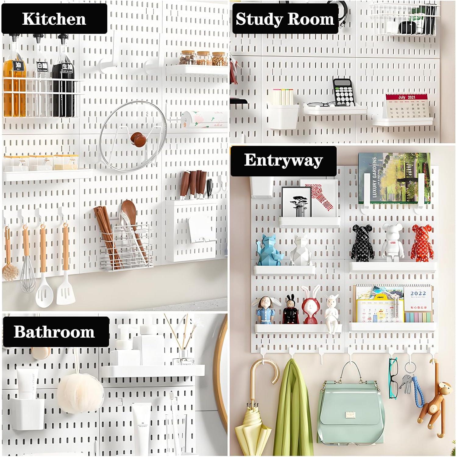 Kit Organizador de Pared Sonhomay 4 Tableros 30x30cm Blanco