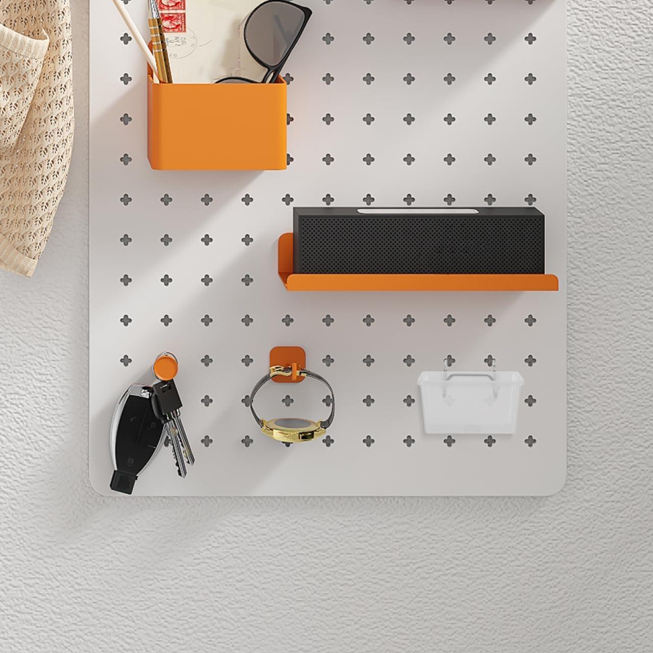 Kit de 6 Cajas de Almacenamiento Transparente POPETPOP para Tablero Perforado