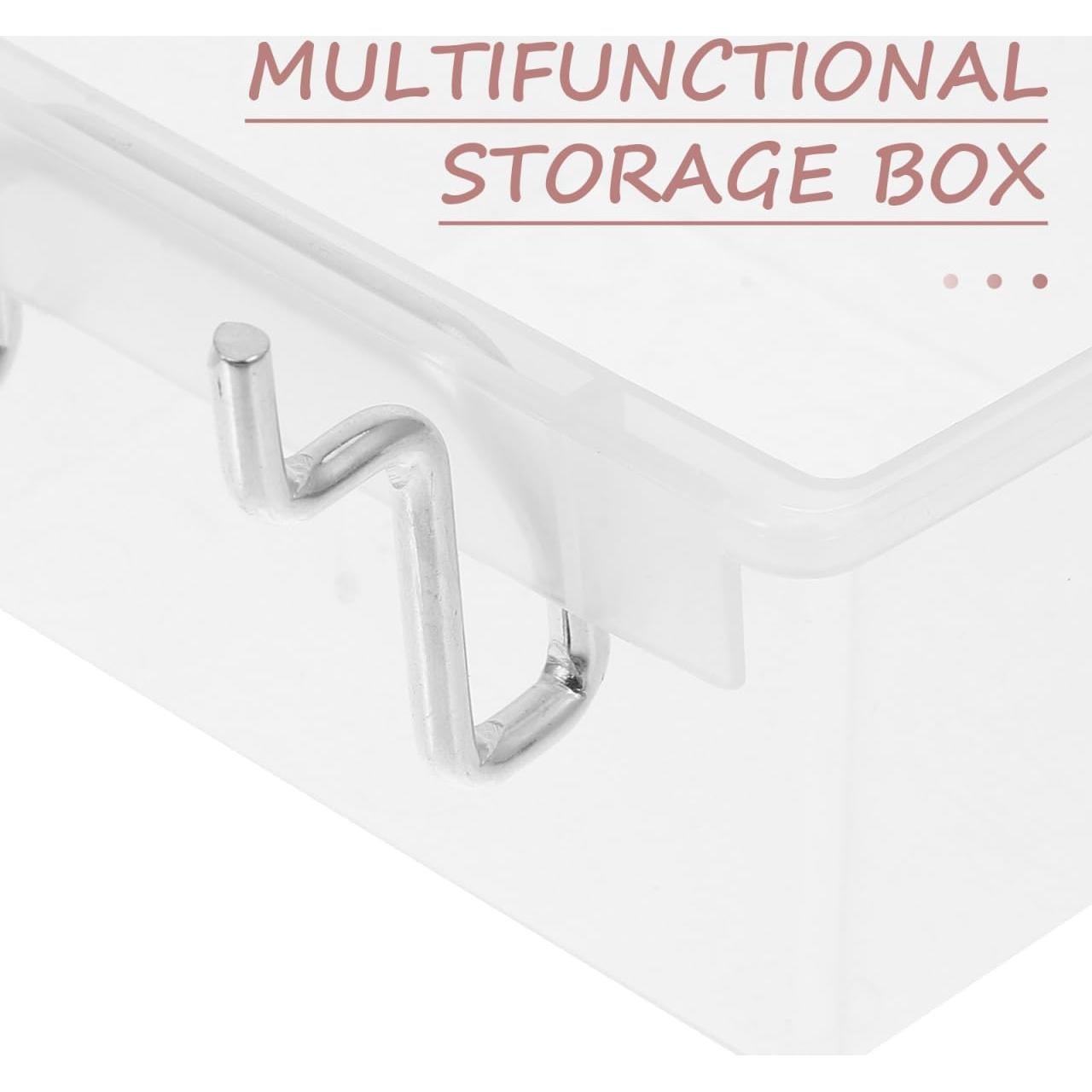 Kit de 6 Cajas de Almacenamiento Transparente POPETPOP para Tablero Perforado