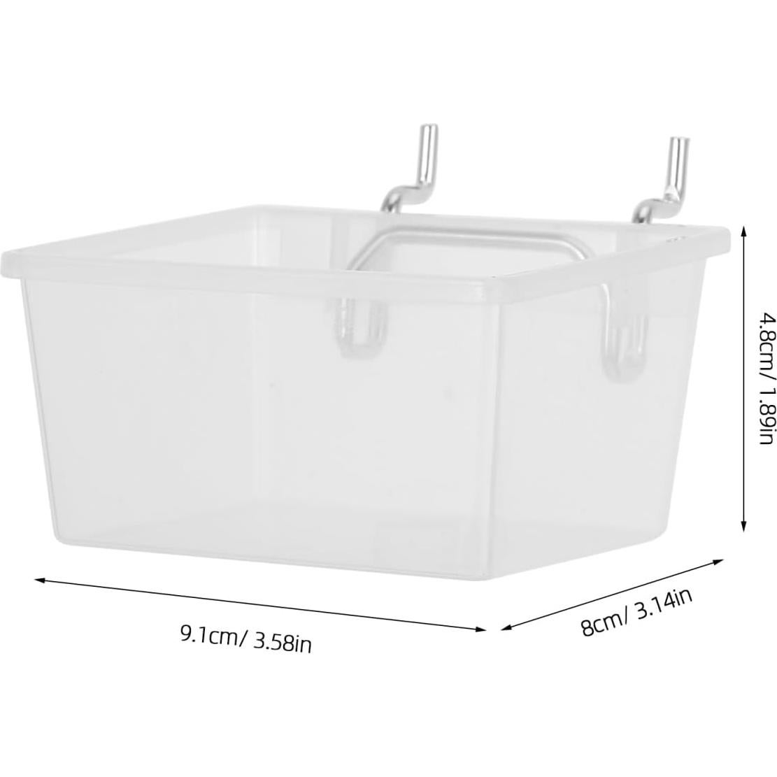 Kit de 6 Cajas de Almacenamiento Transparente POPETPOP para Tablero Perforado