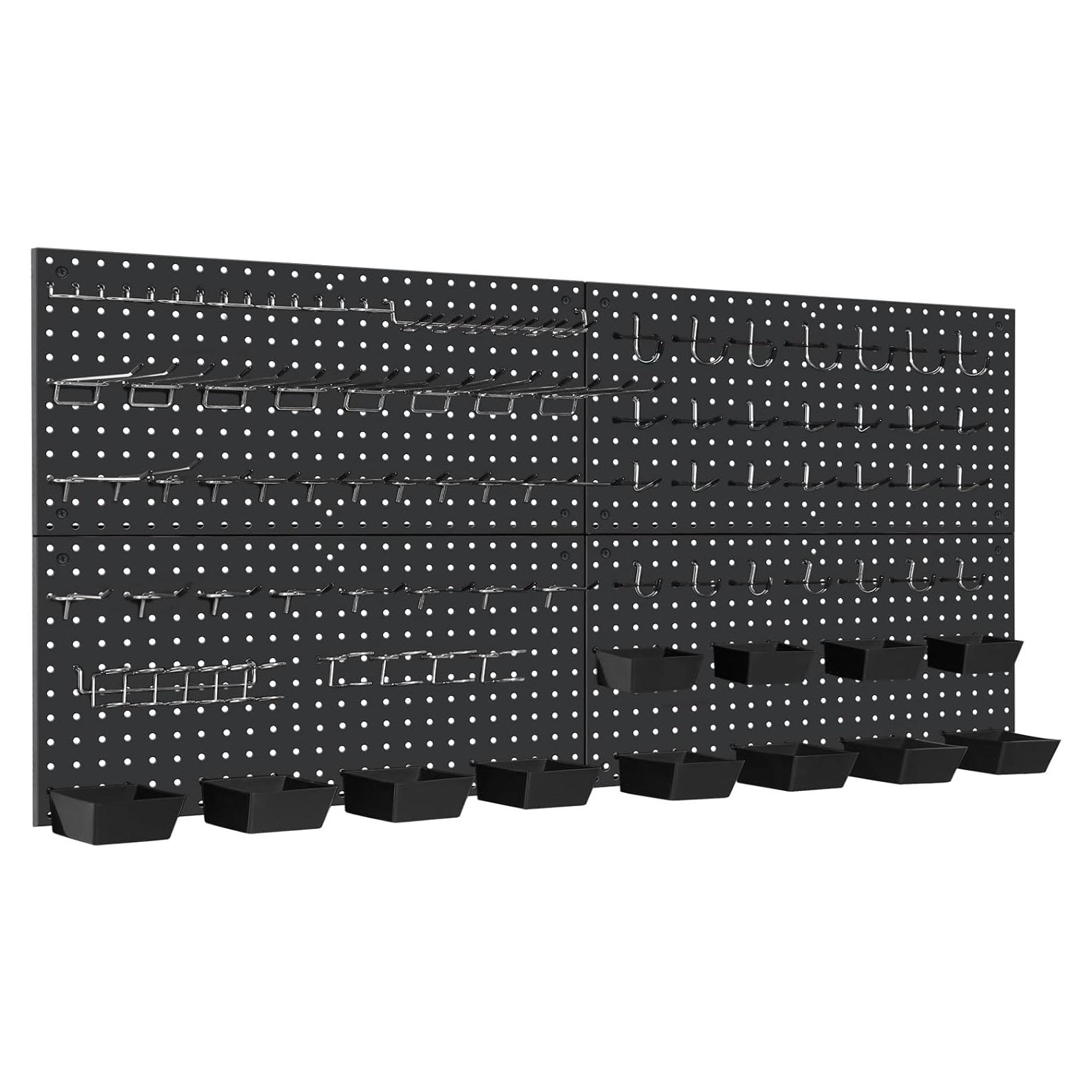 Kit de Paneles de Metal Daanxw 4 Paneles 158 Piezas Ganchos