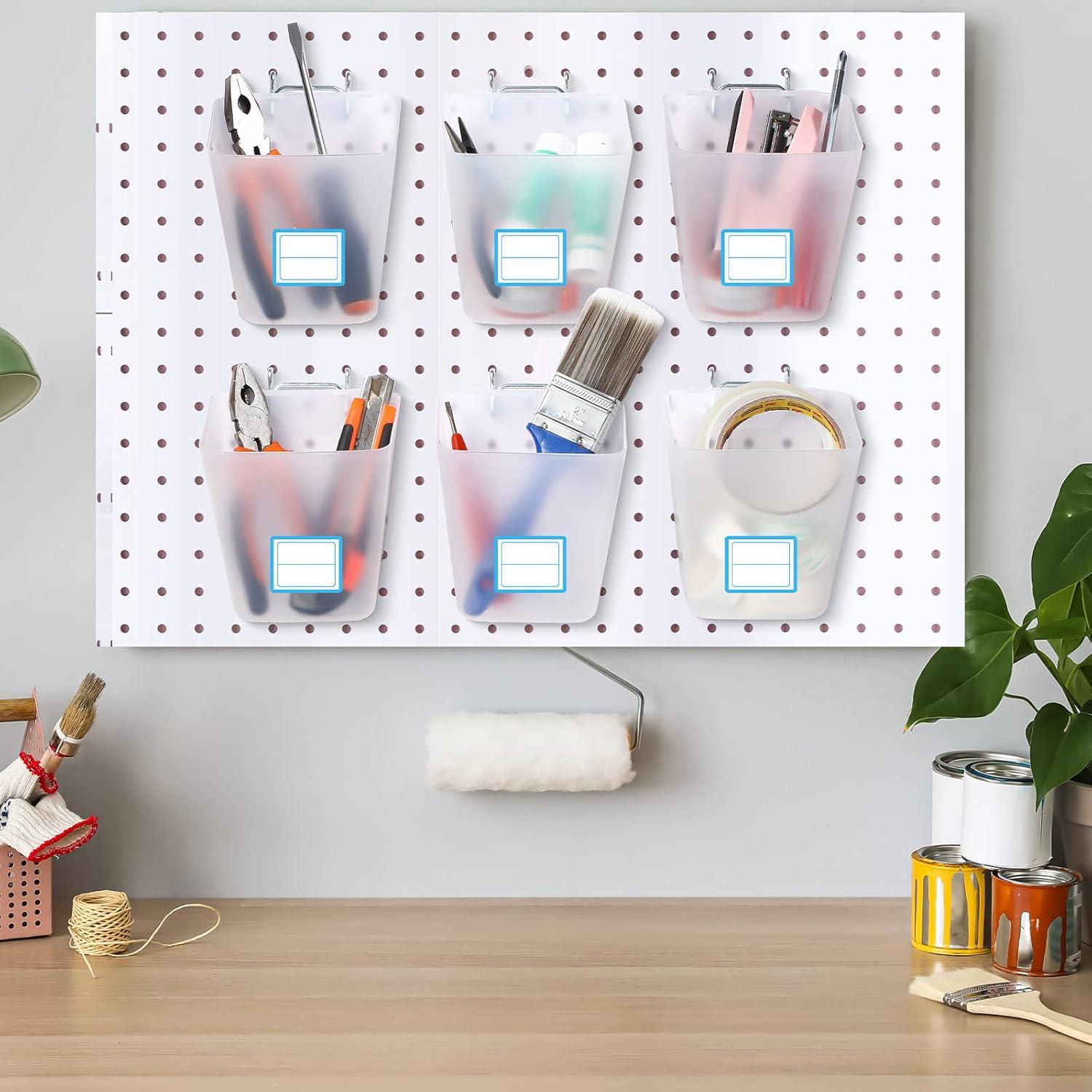 Namalu 12 Contenedores de Almacenamiento para Tablero Perforado