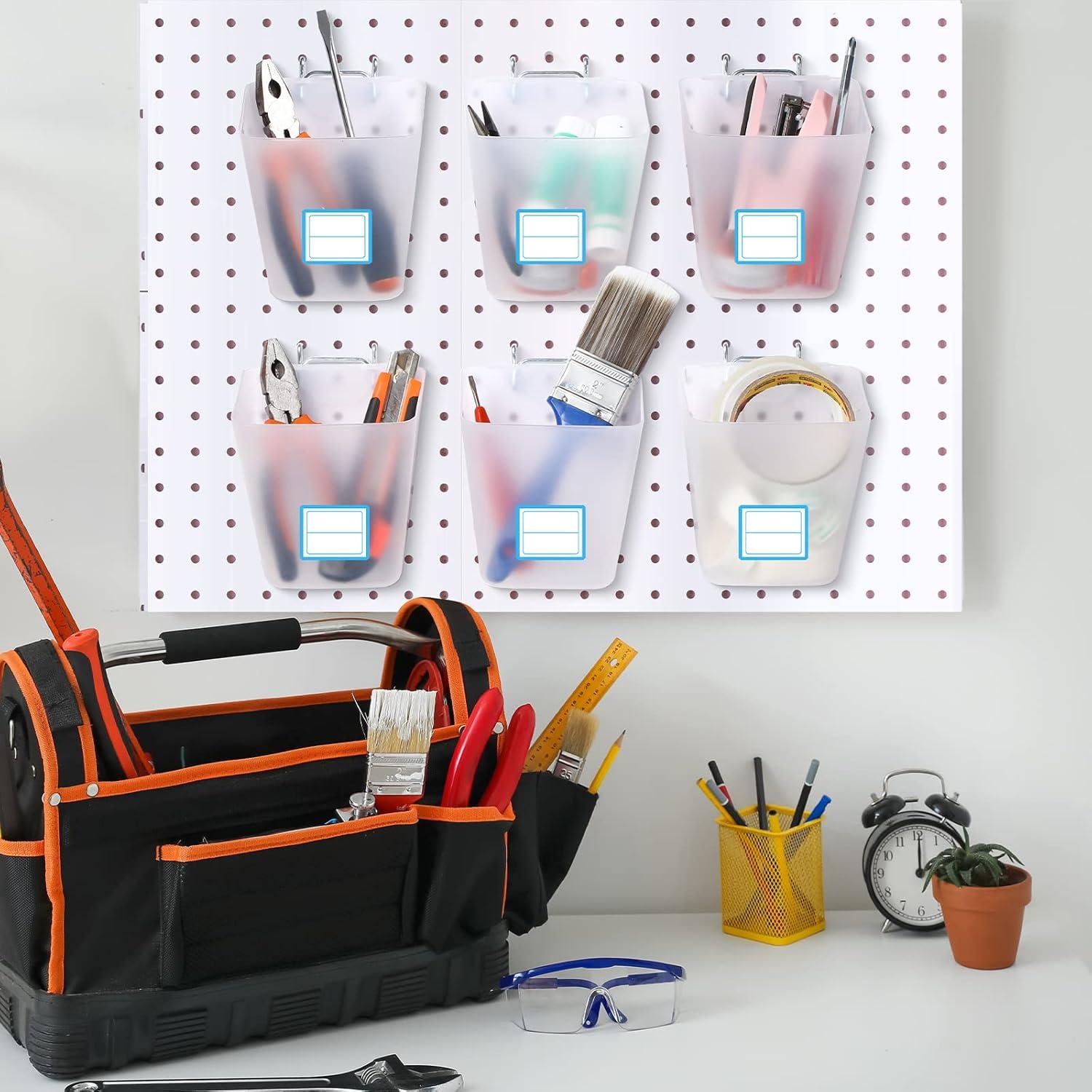 Namalu 12 Contenedores de Almacenamiento para Tablero Perforado