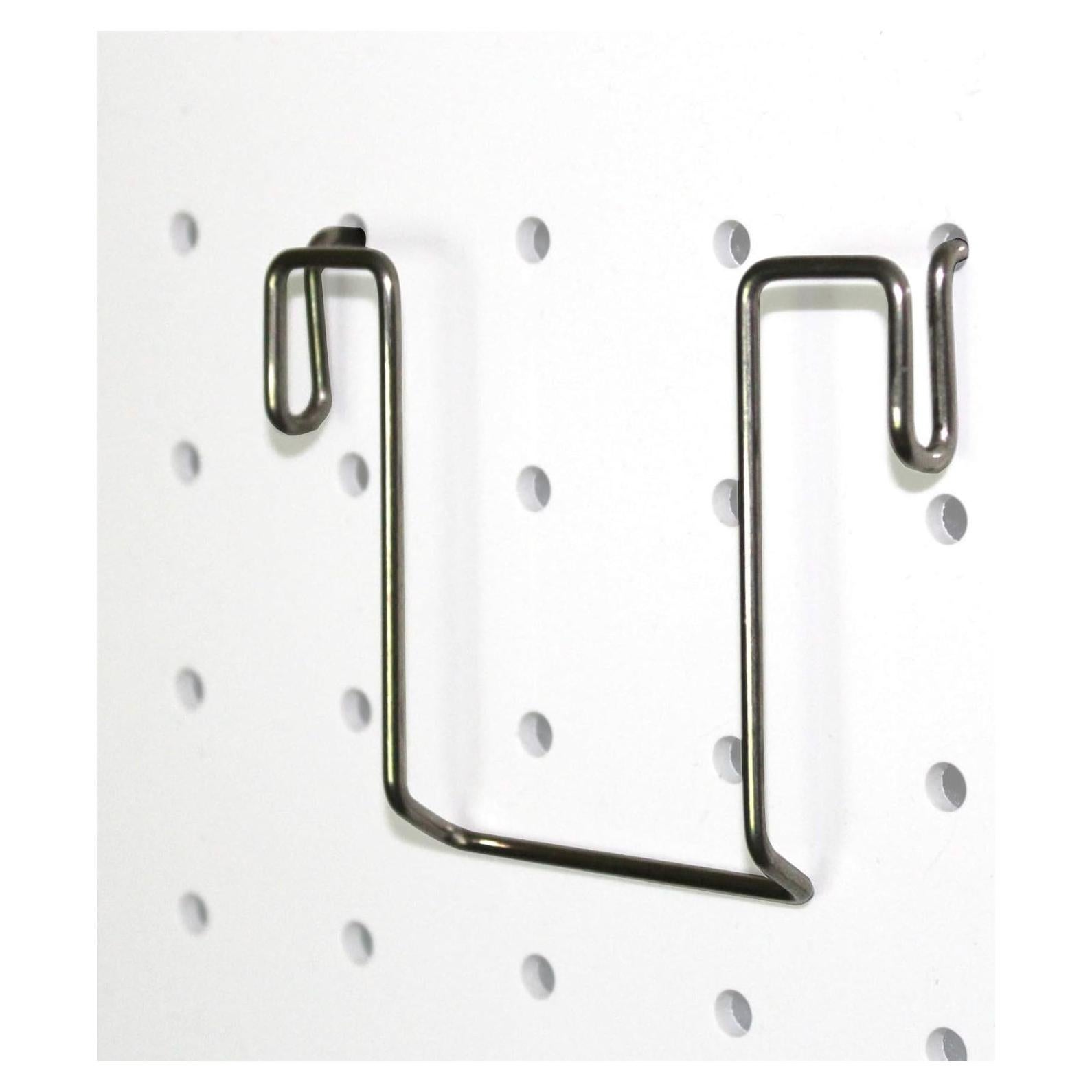 Ganchos para panel perforado Right Arrange - Acero Inoxidable, 12 Pzas