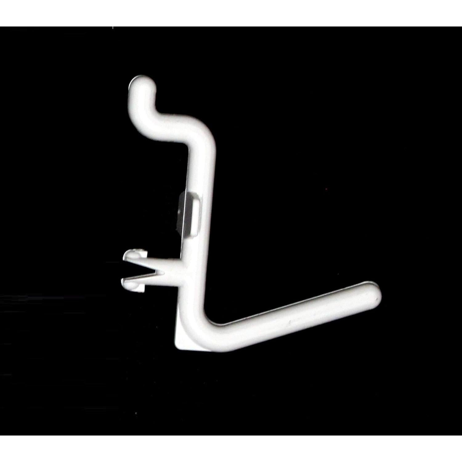 Ganchos de Tablero de Clavos Estilo L JSP 50 Unidades Blanco