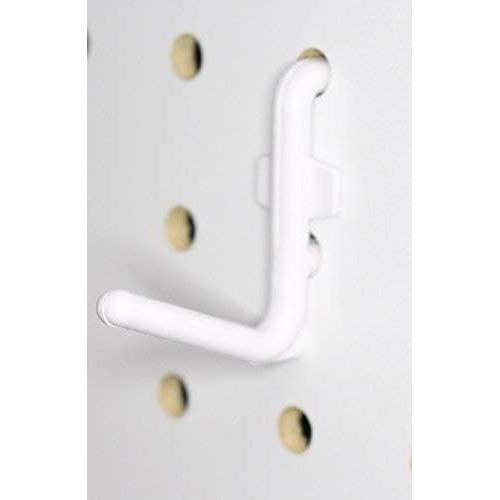 Ganchos de Tablero de Clavos Estilo L JSP 50 Unidades Blanco