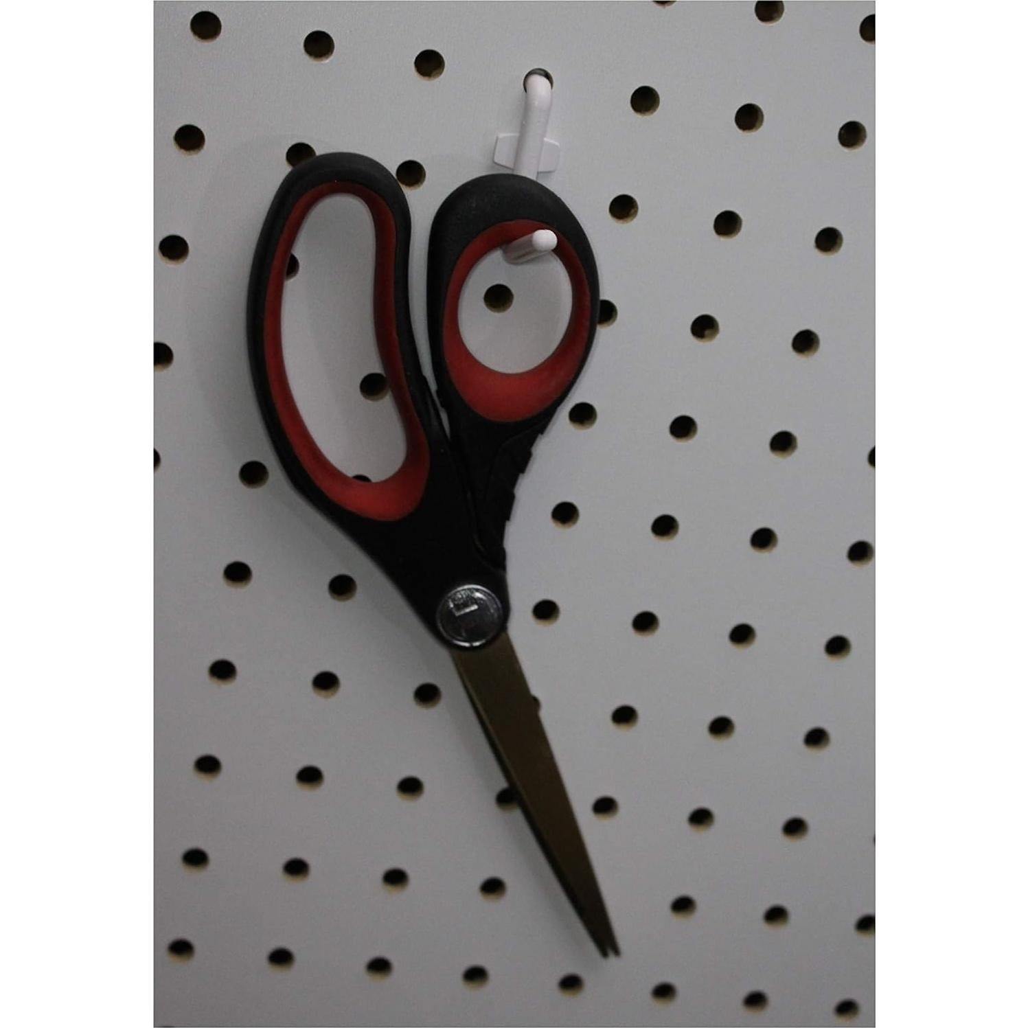 Ganchos de Tablero de Clavos Estilo L JSP 50 Unidades Blanco