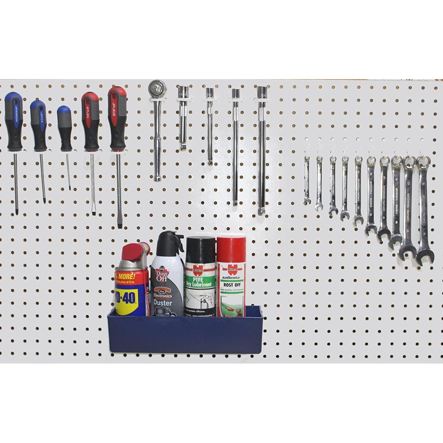 Contenedor de Almacenamiento Negro JSP para Pegboard - Alta Resistencia