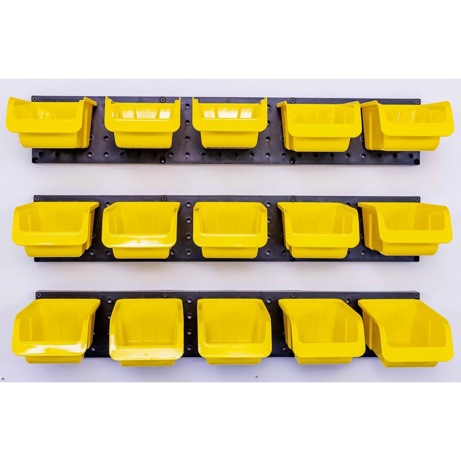 Organizador de Pared WallPeg con 3 Rieles y 15 Contenedores