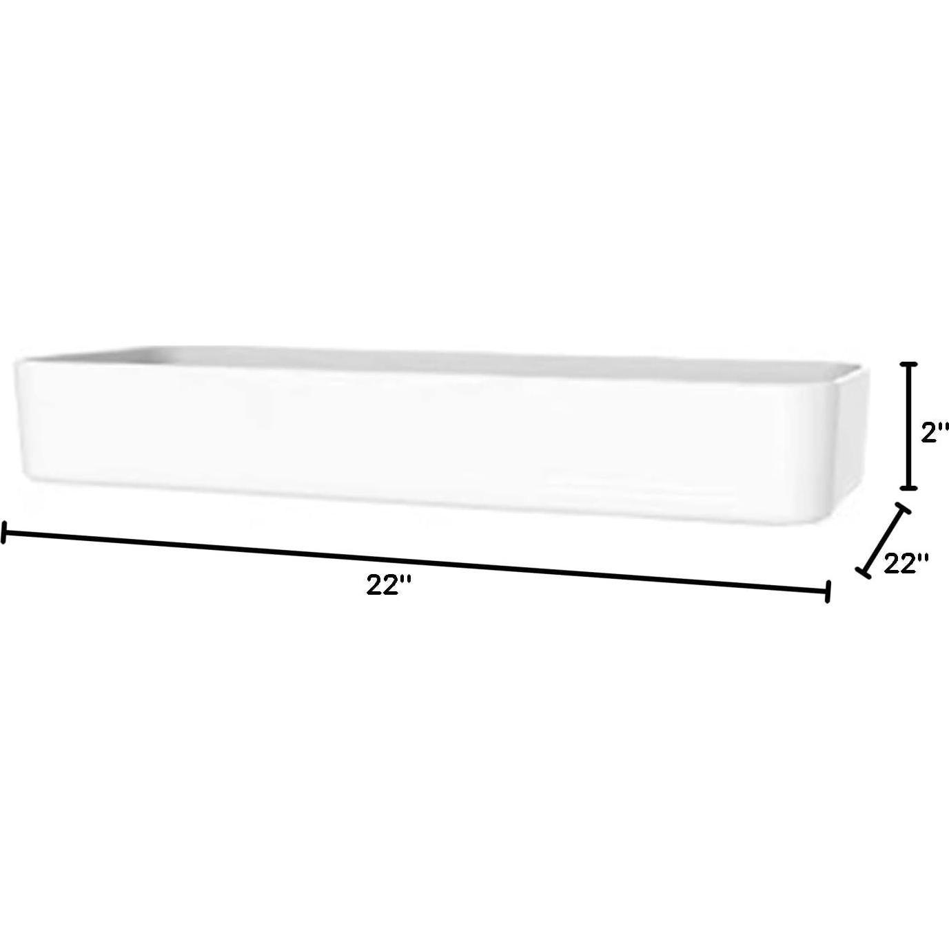 Organizador de Pared Aecllcea 27.4x9 cm Blanco DIY
