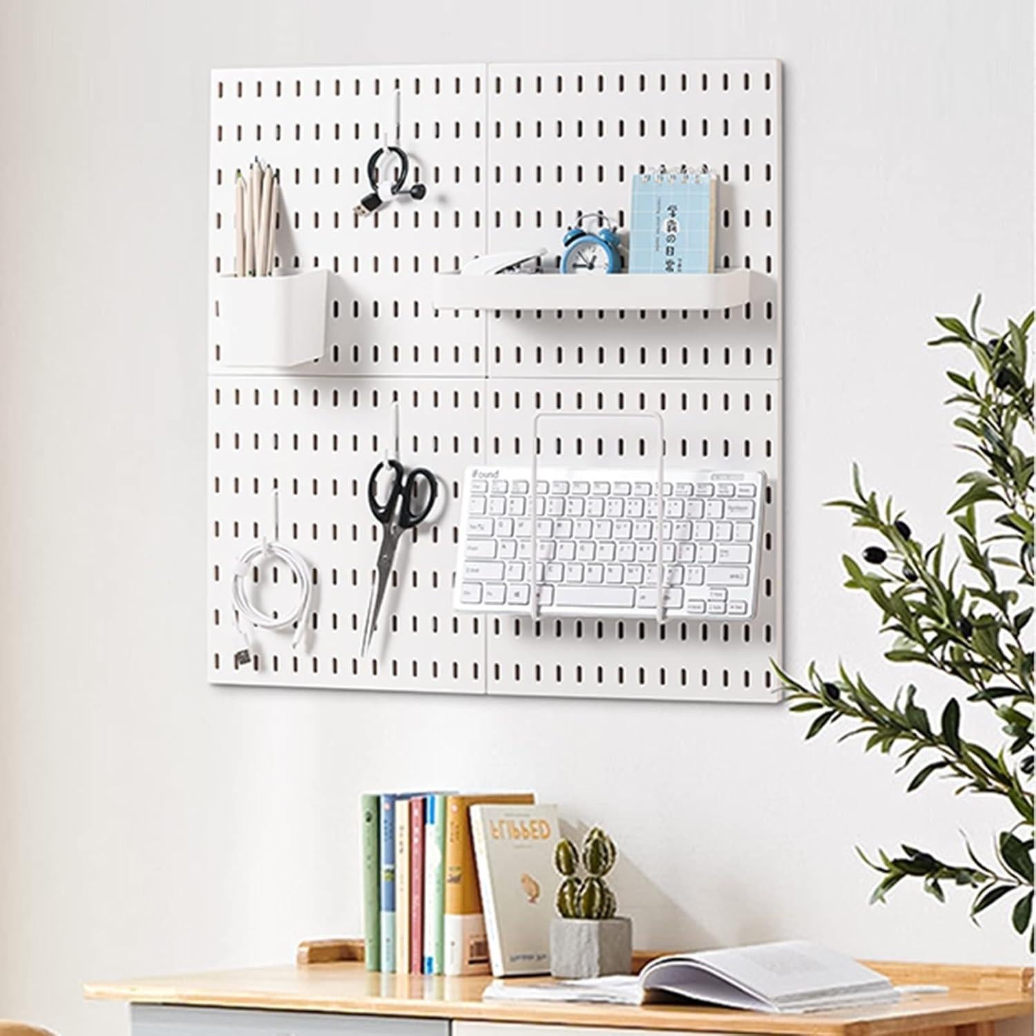Organizador de Pared Aecllcea 27.4x9 cm Blanco DIY