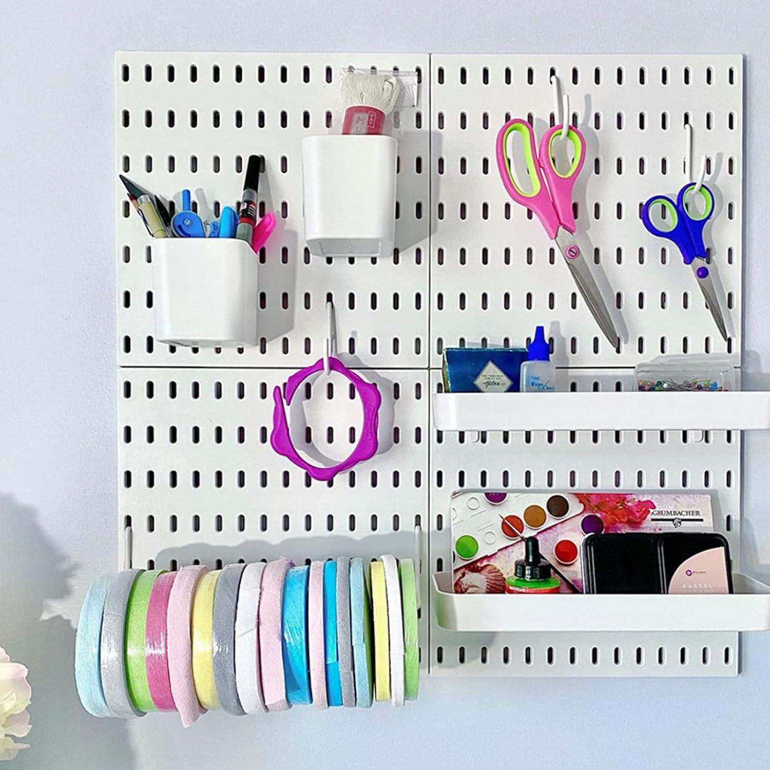 Organizador de Pared Aecllcea 27.4x9 cm Blanco DIY