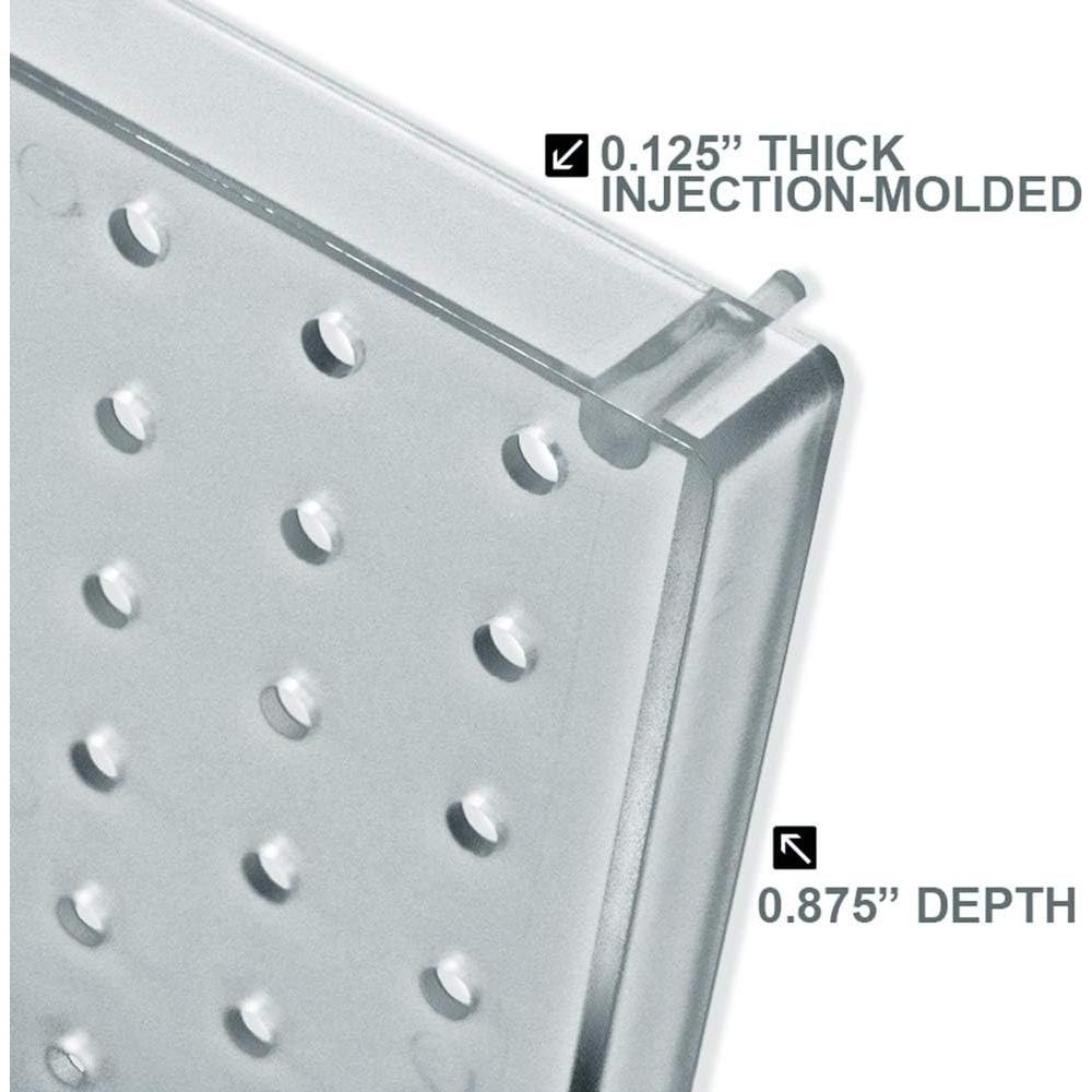 Kit Organizador de Pared Azar Displays 12 Piezas Transparente