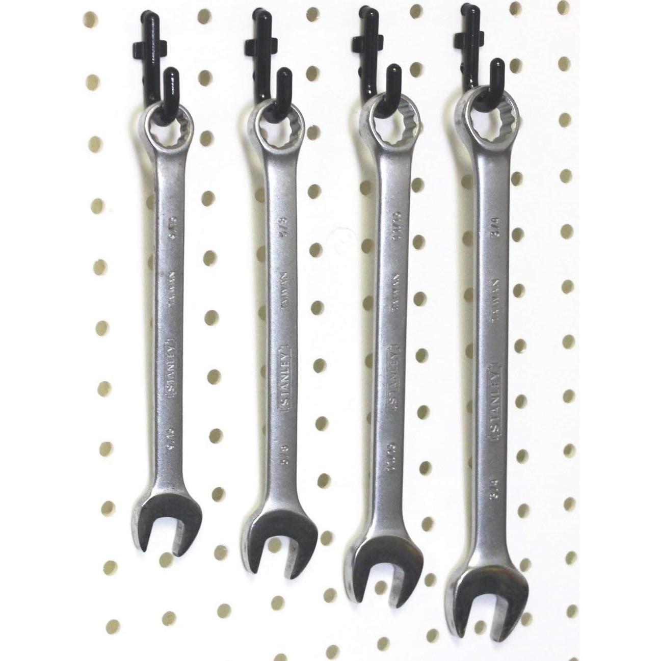 Kit de Ganchos de Plástico Negro JSP 50 Piezas Estilo J y L