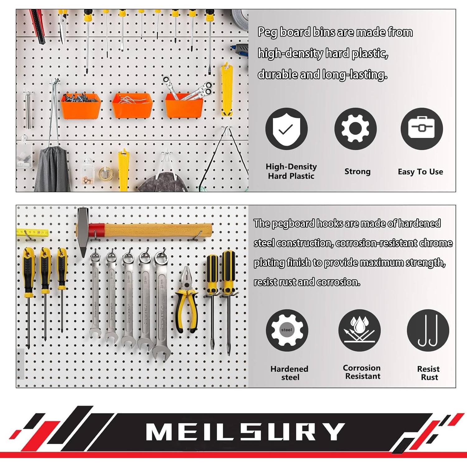 Accesorios para Tablero Perforado MeilsurY 278 Piezas