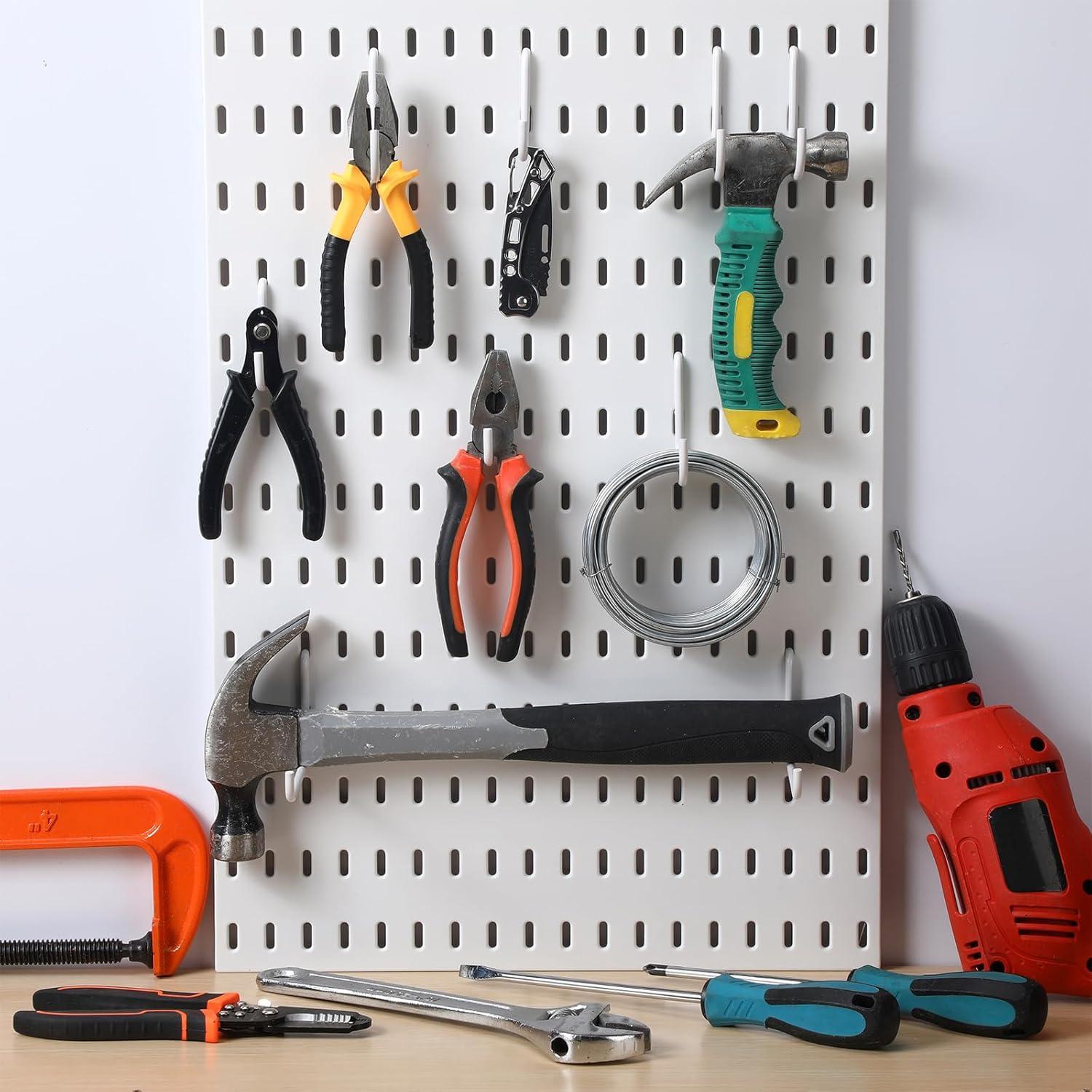 Ganchos para Tablero Perforado Moxweyeni 24 Pcs Compatible IKEA