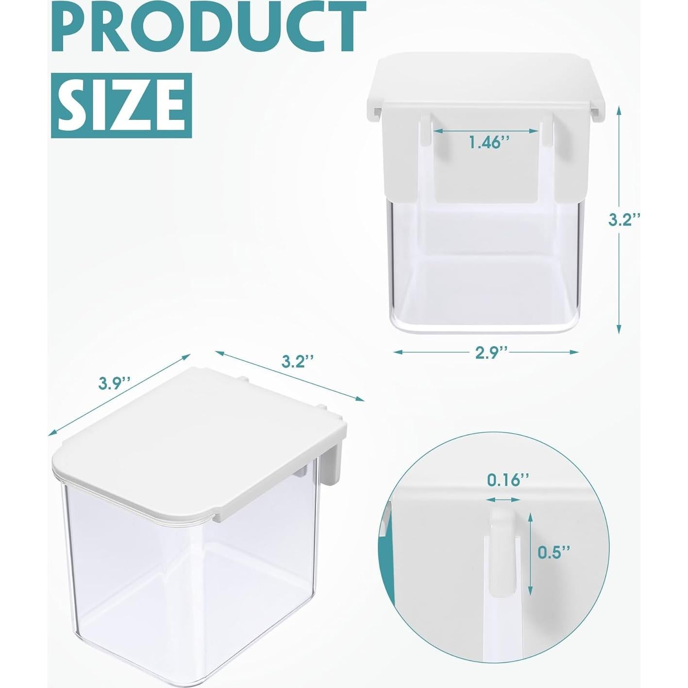 Organizadores de Tablero de Clavos Yulejo 4 Piezas 10x8x8cm