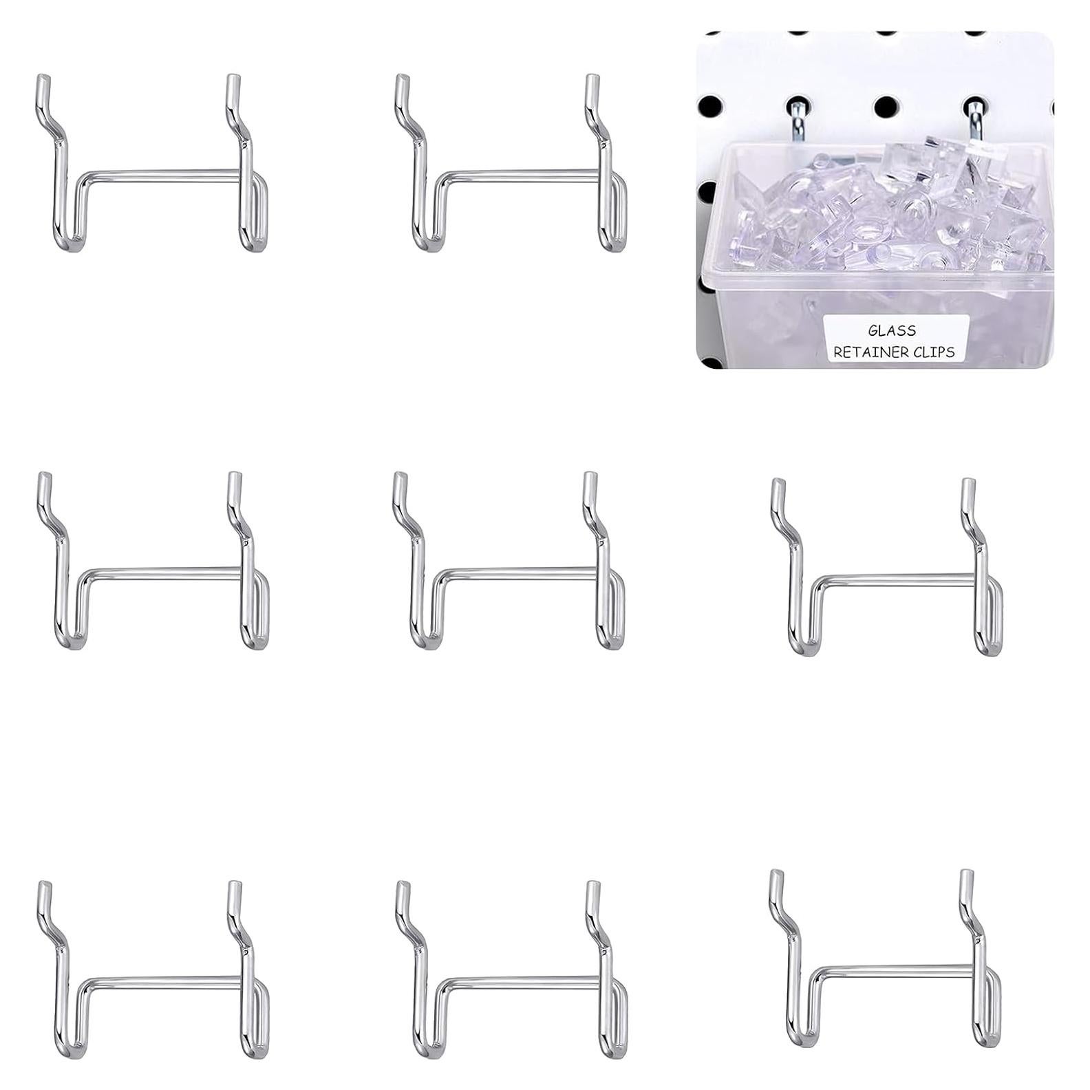 Ganchos para Tablero de Clavos QoTang - 8 Piezas Metal 5.08 cm