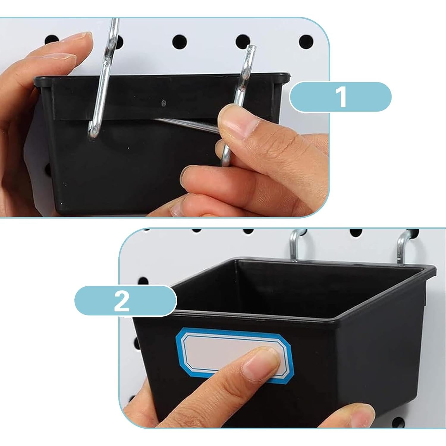 Ganchos para Tablero de Clavos QoTang - 8 Piezas Metal 5.08 cm