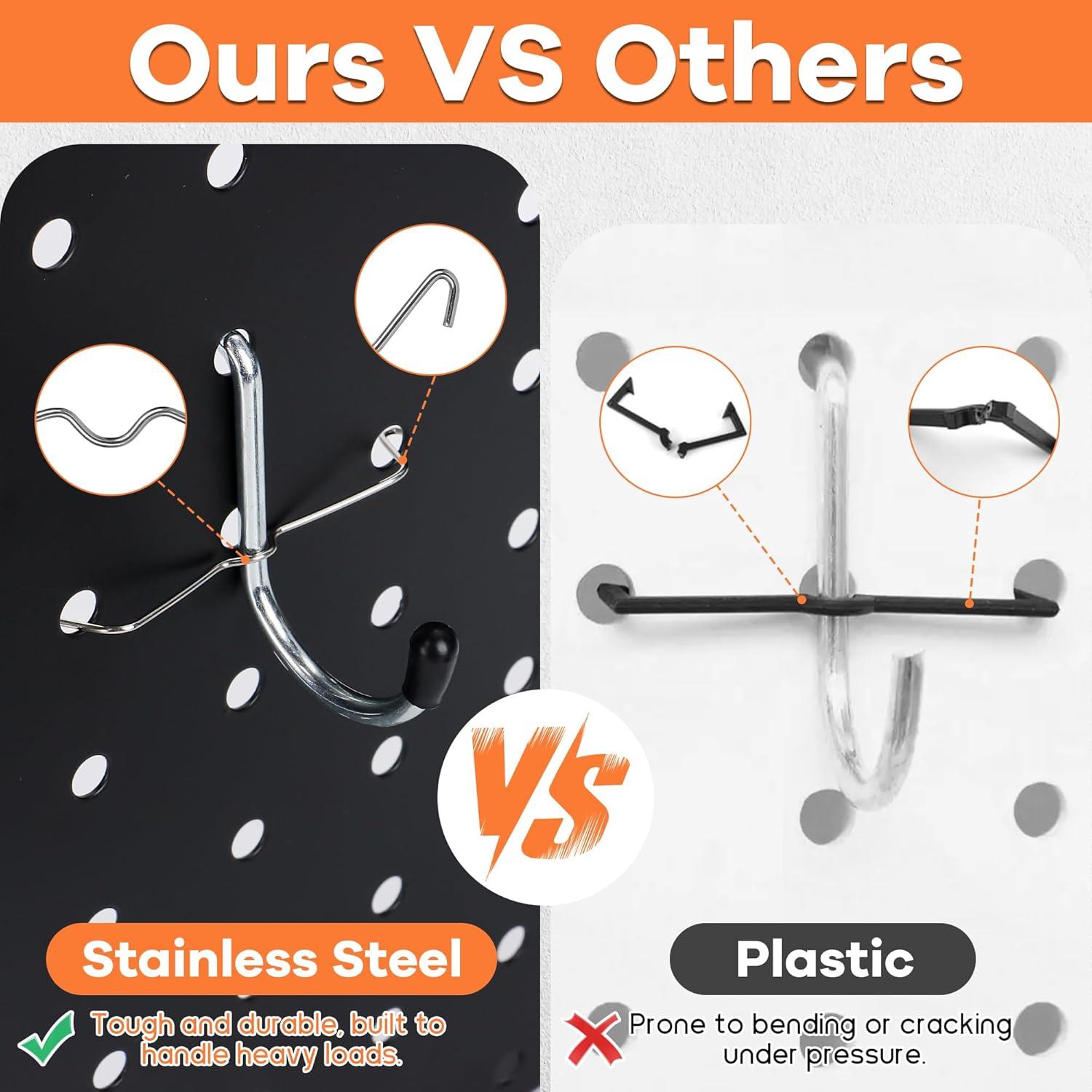 Organizador de Herramientas ROTESONNE 88 PCS Pegboard Negro