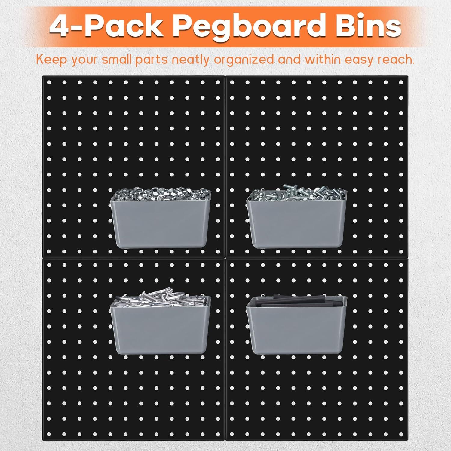 Organizador de Herramientas ROTESONNE 88 PCS Pegboard Negro