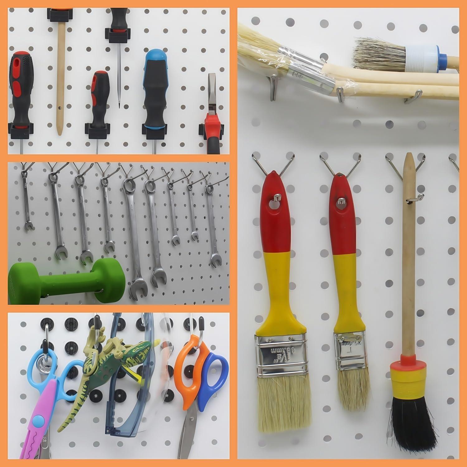 Kit Organizador de Ganchos Calax 338 Piezas para Tablero de Clavos