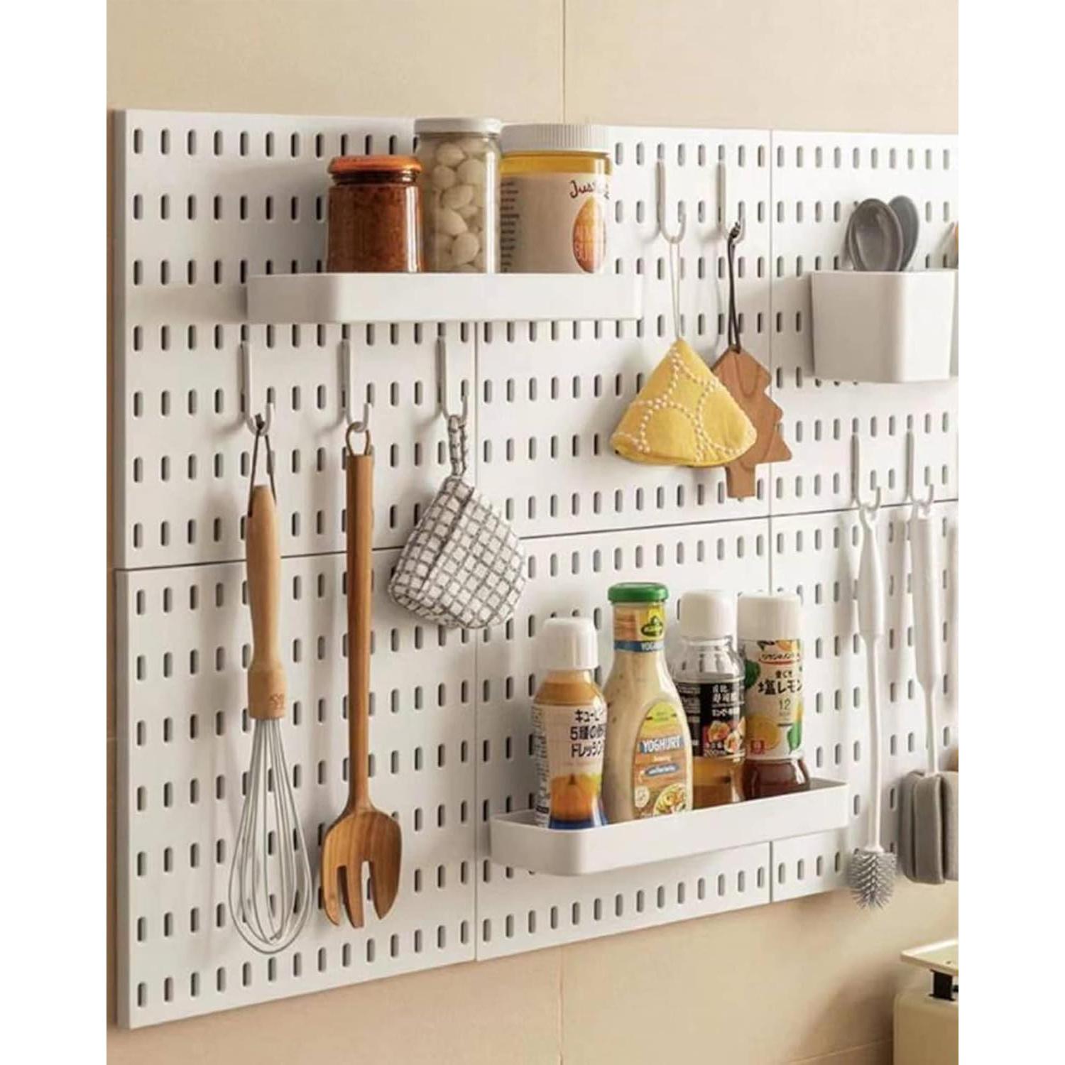 Kit Organizador de Pared Aecllcea 4 Paneles 56x56cm Blanco