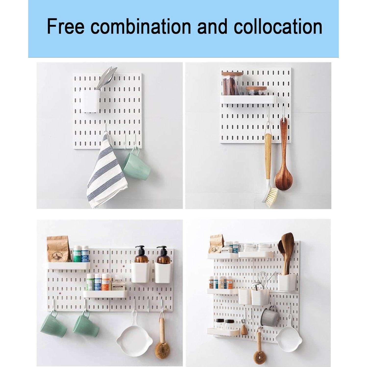 Kit Organizador de Pared Aecllcea 4 Paneles 56x56cm Blanco