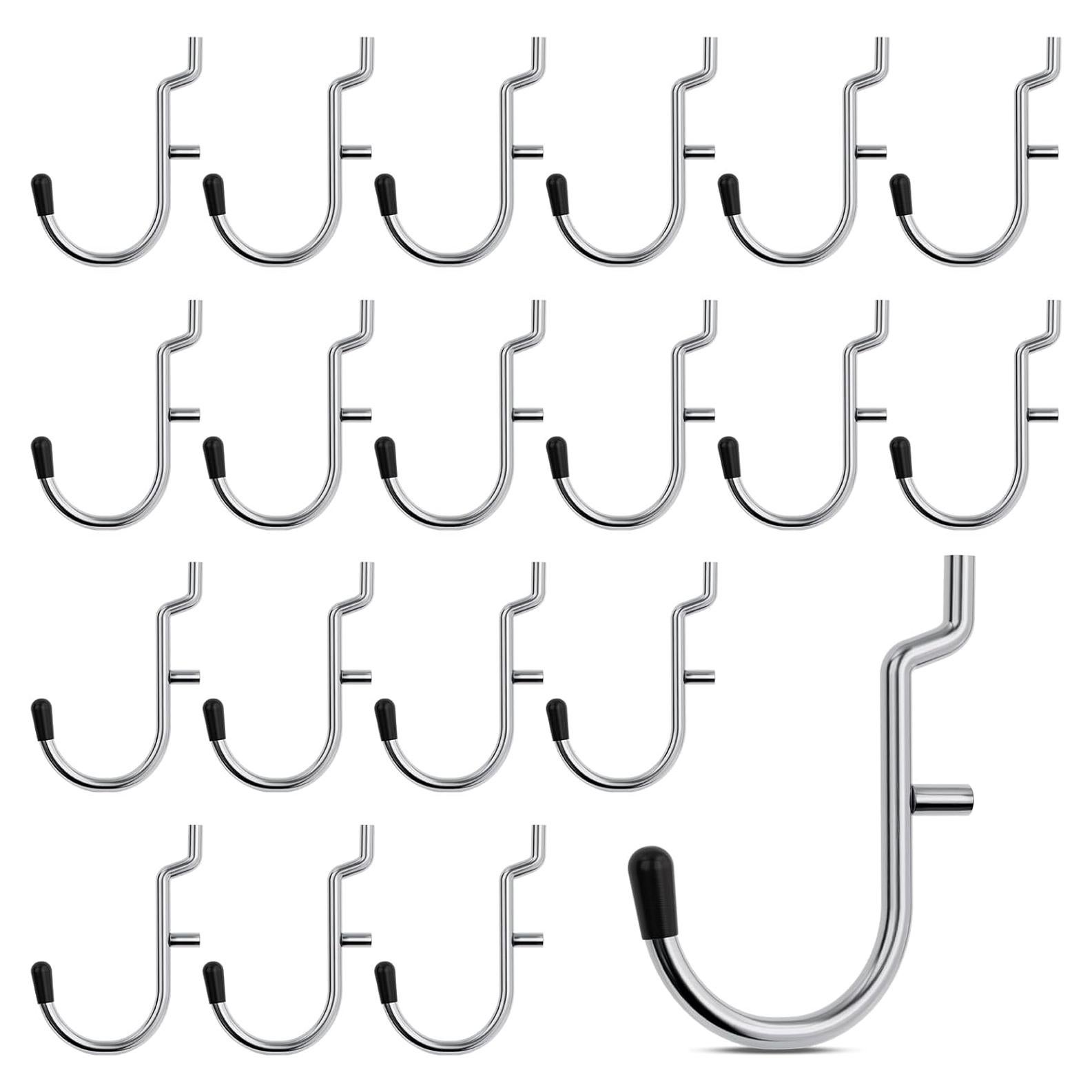 Ganchos J de Tablero de Clavos INCLY 100PCS Alta Resistencia