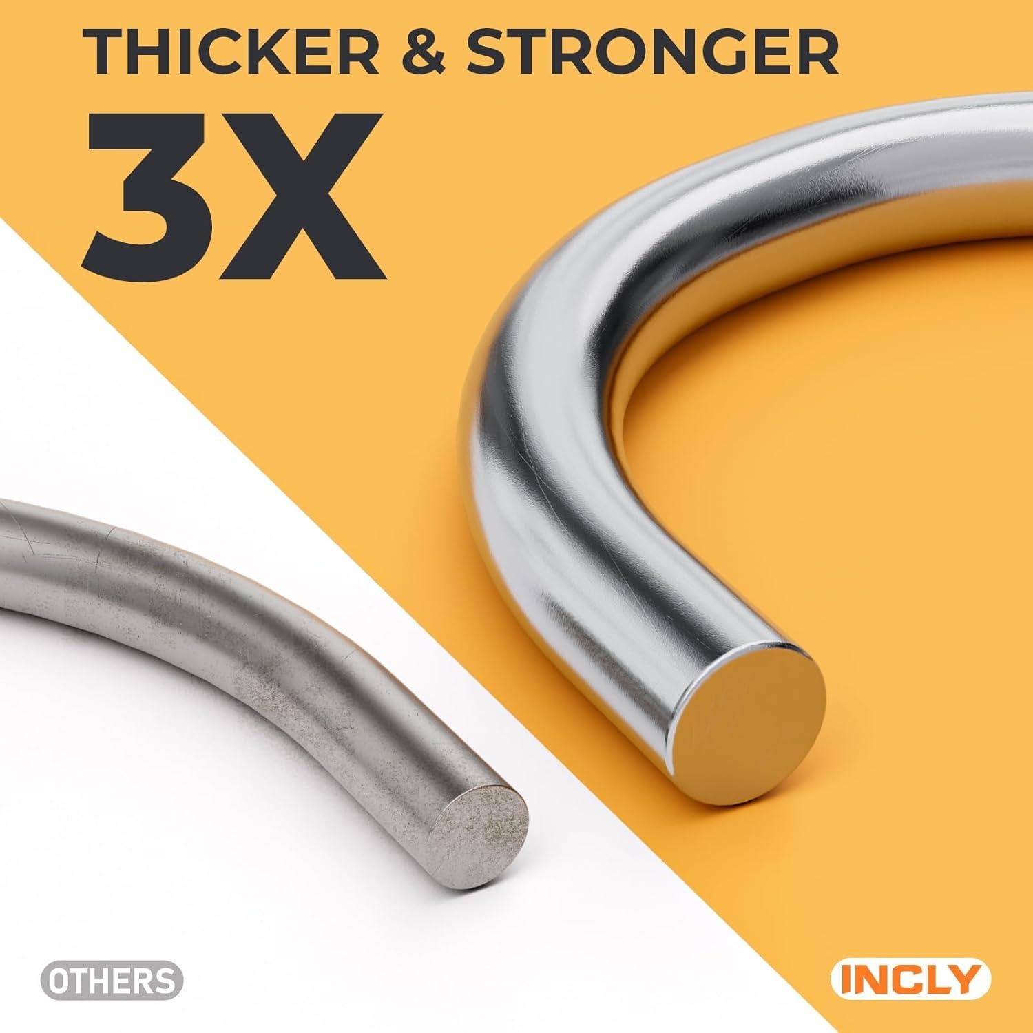 Ganchos J de Tablero de Clavos INCLY 100PCS Alta Resistencia