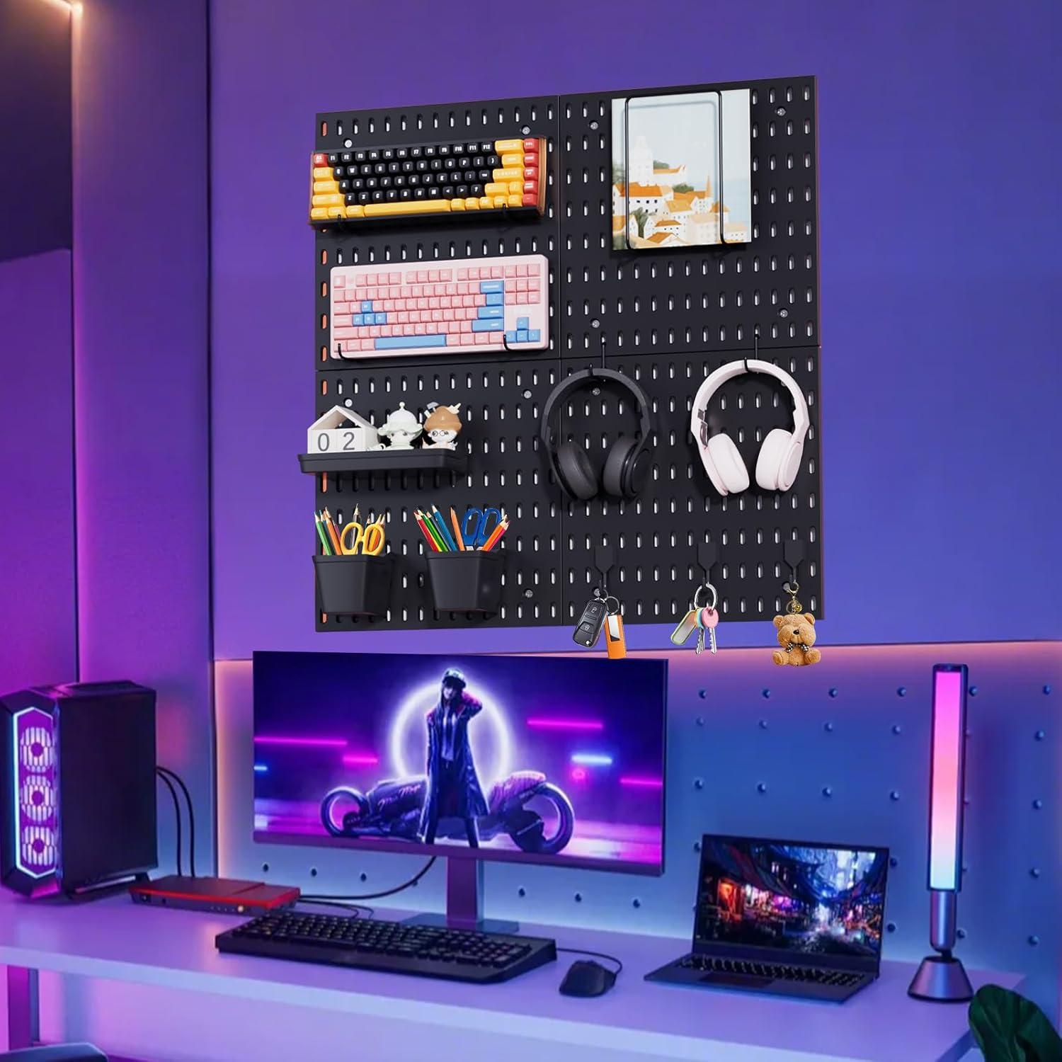 Kit de Paneles de Perforación HENSHOW 4 Unidades 30x30cm