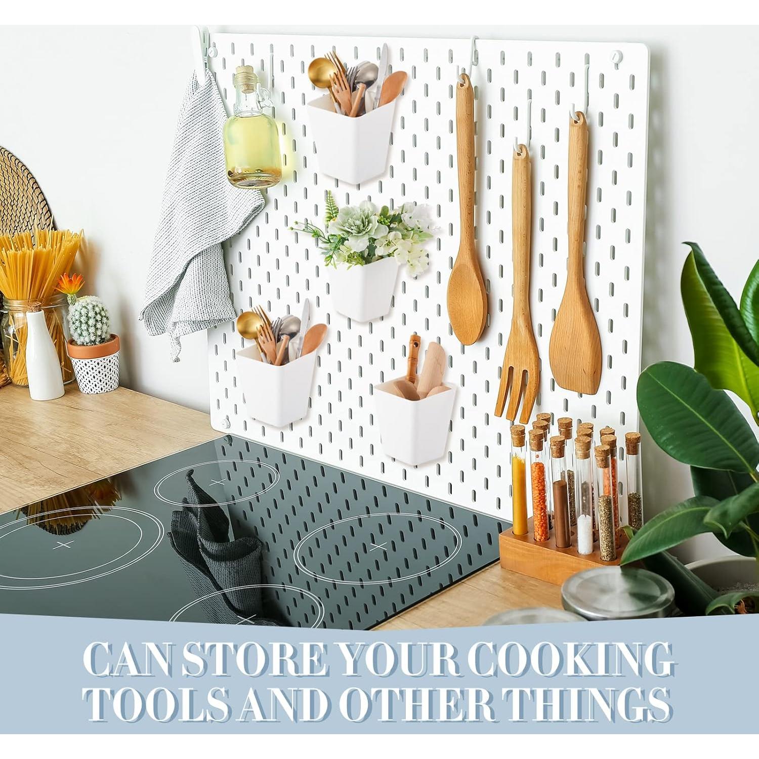 Conjunto de 12 Bins Organizador de Pared Tessco - Soporte para Tazas