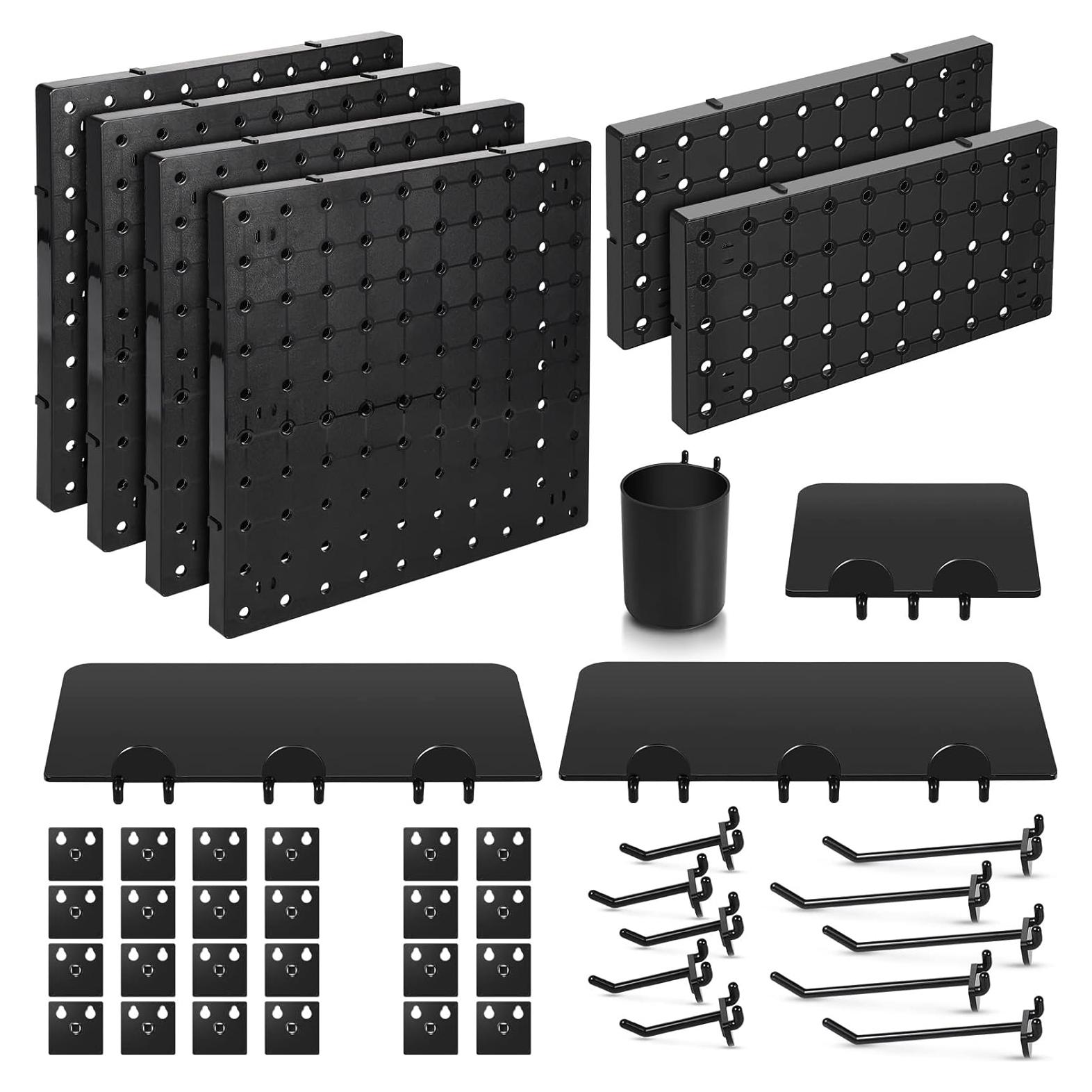 Kit Organizador de Pared Yookeer 44 Piezas Tablero Perforado