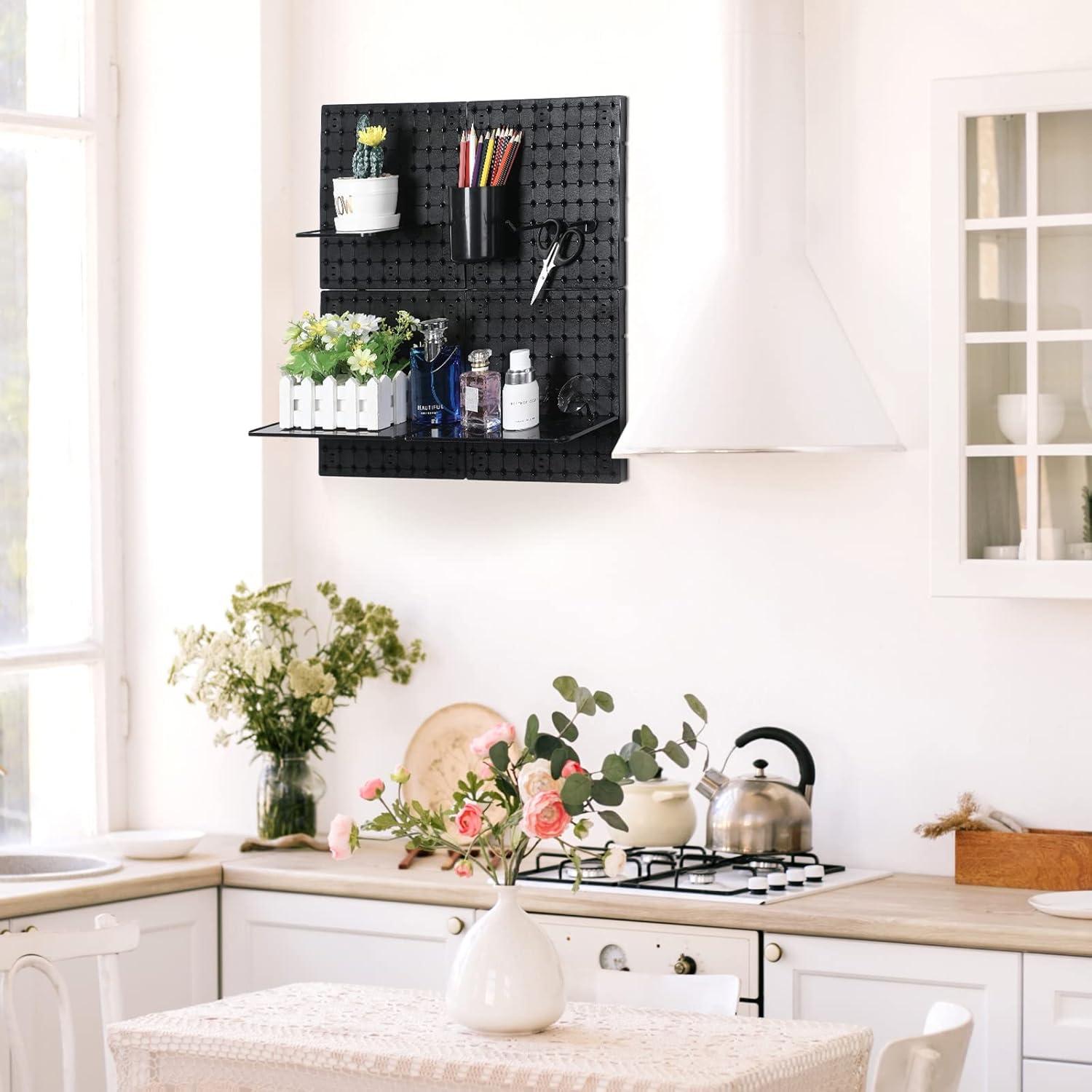 Kit Organizador de Pared Yookeer 44 Piezas Tablero Perforado