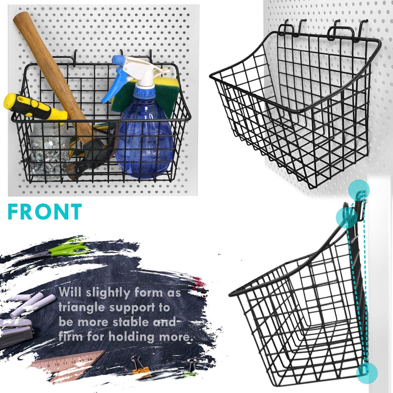 Cestas de Almacenamiento LIGHT DUST para Tablero Perforado - 3 Piezas