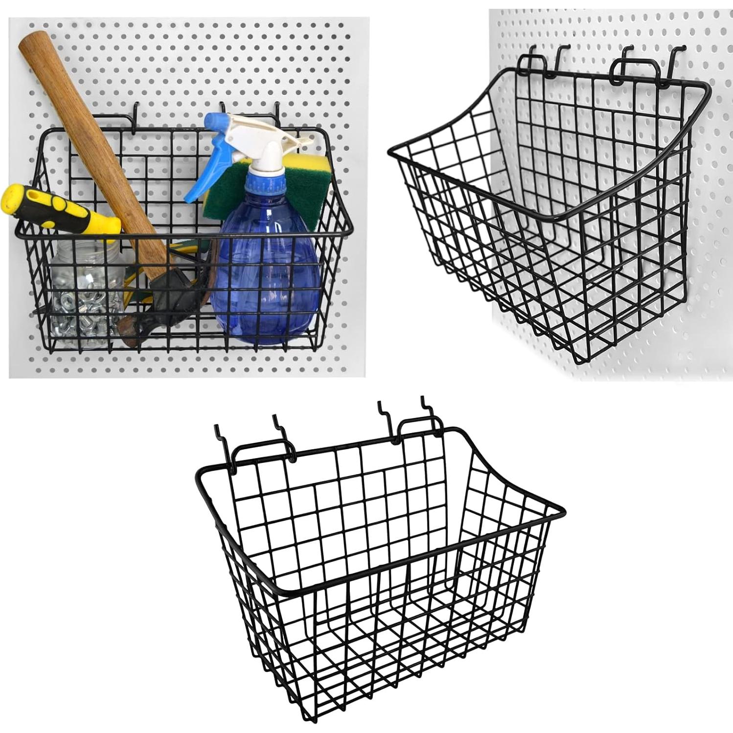 Cestas de Almacenamiento LIGHT DUST para Tablero Perforado - 3 Piezas