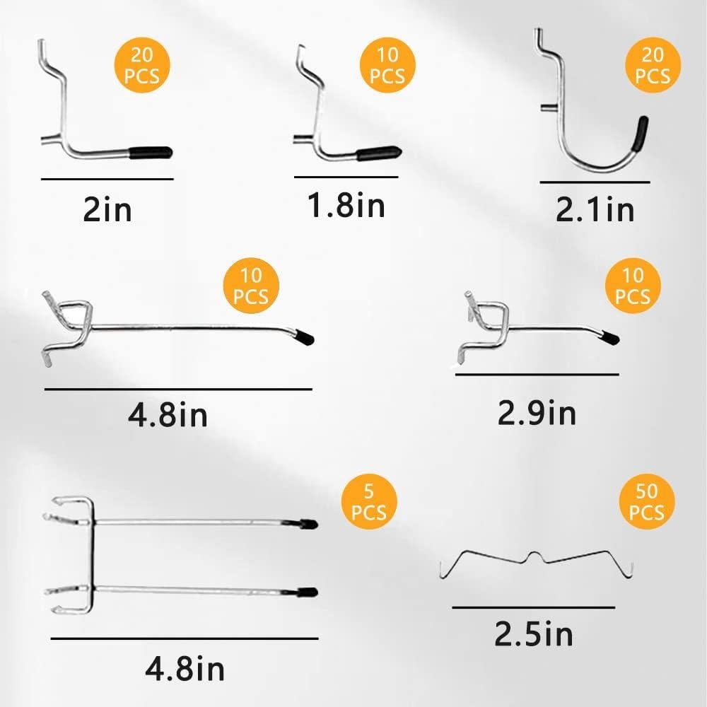 143 Ganchos de Metal BELLO YON para Tablero de Clavos