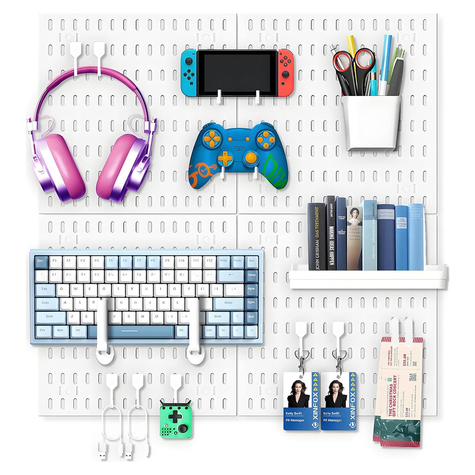 Kit de Panel de Perforación LANSI Blanco 4PCS para Herramientas