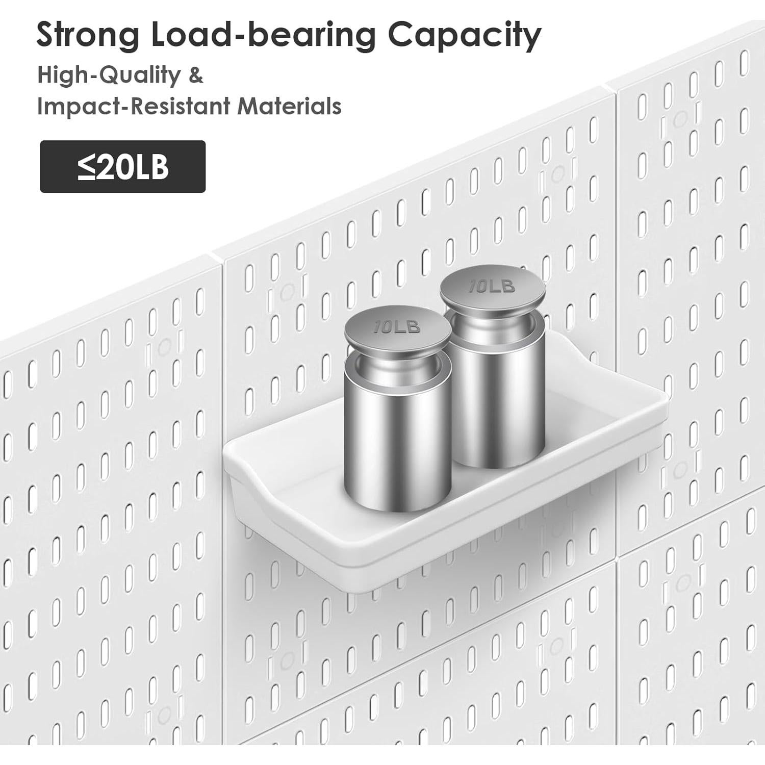 Kit de Panel de Perforación LANSI Blanco 4PCS para Herramientas