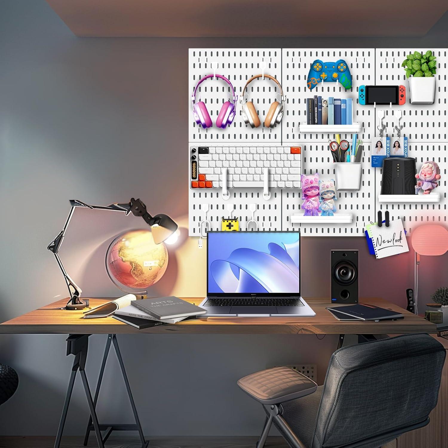 Kit de Panel de Perforación LANSI Blanco 4PCS para Herramientas